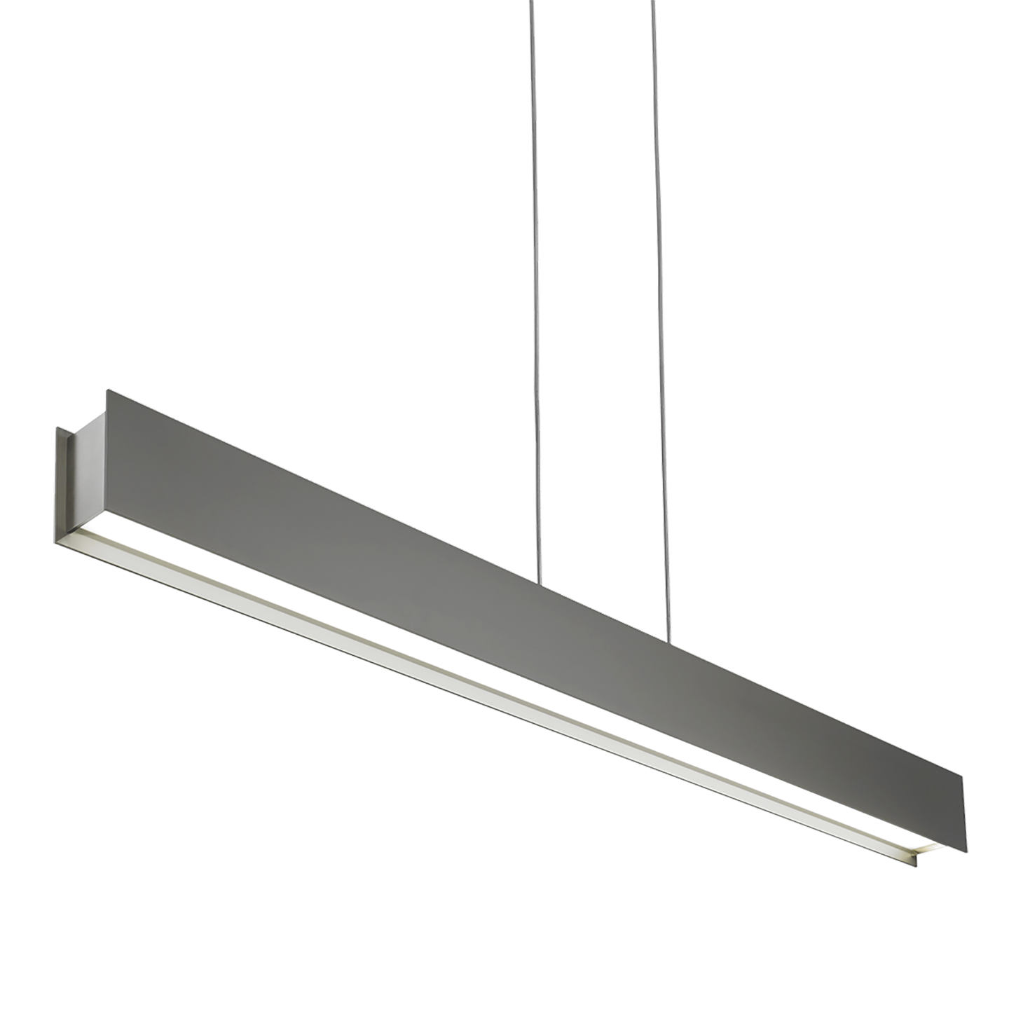Vandor Linear Suspension Gray Rubberized satin nickel 3000K 80 CRI led 80 cri 3000k 120v