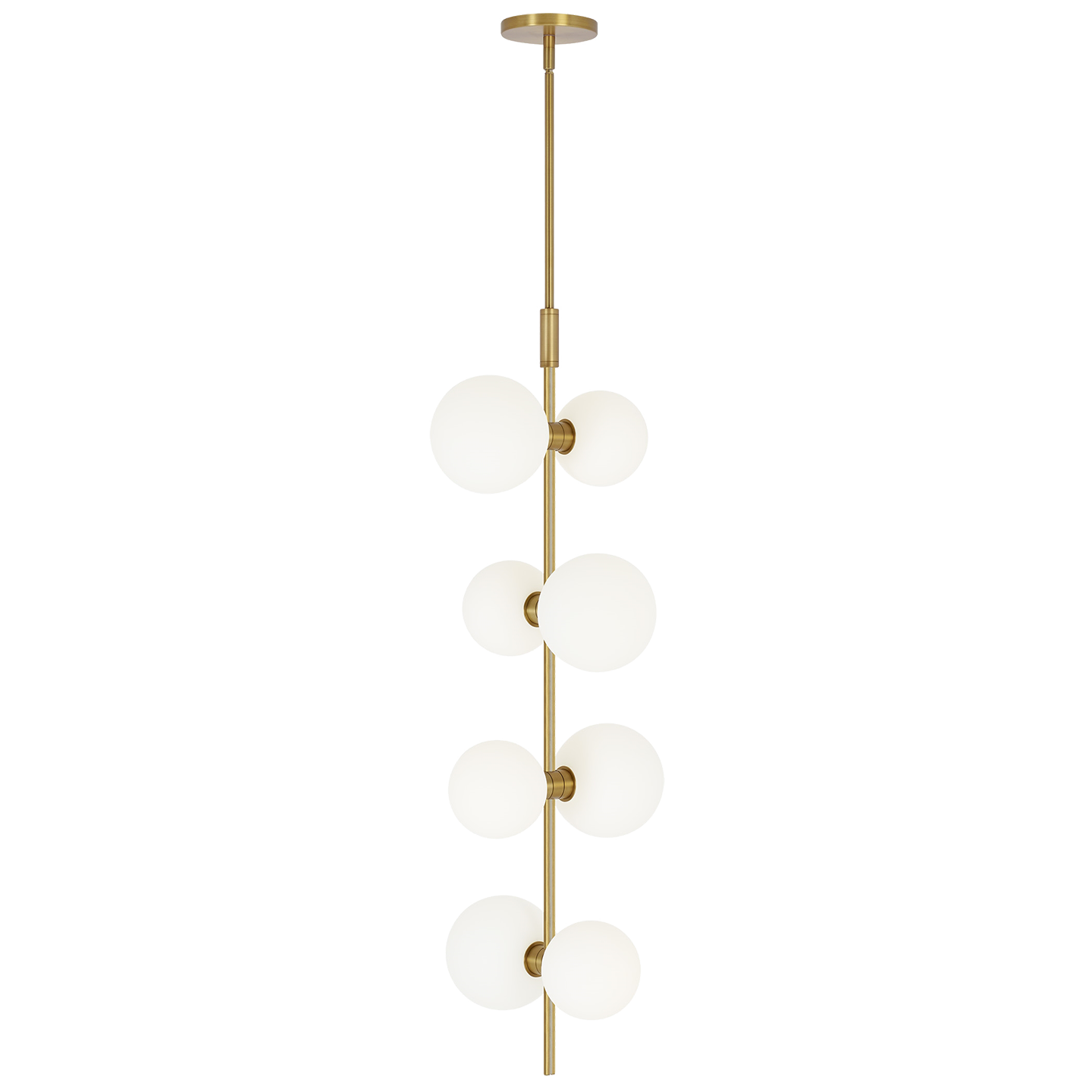 ModernRail Pendant Glass Orbs aged brass 3000K 90 CRI 24v surface canopy