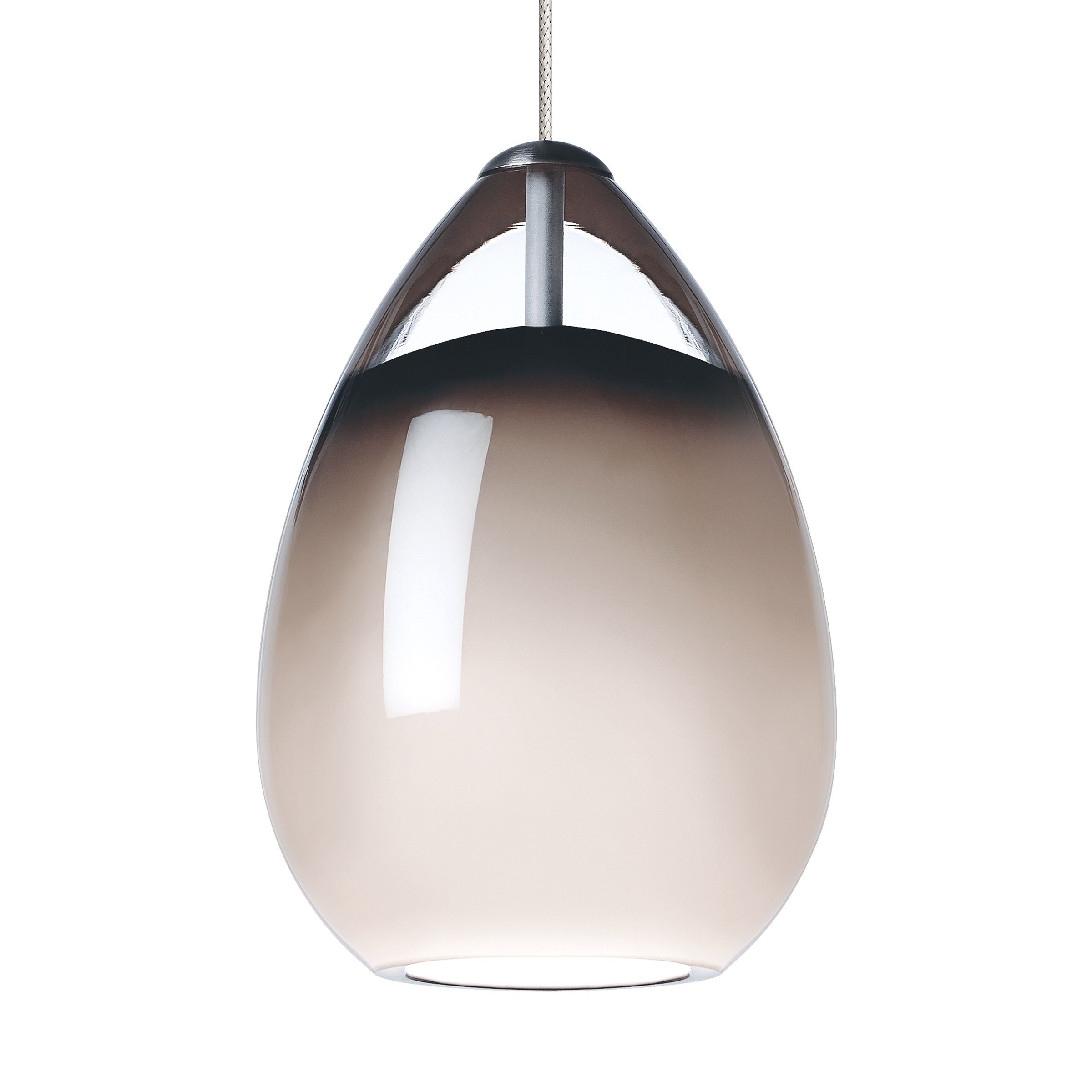 Alina Pendant in Antique Bronze with Smoke Glass MonoRail Bulb(s) Included