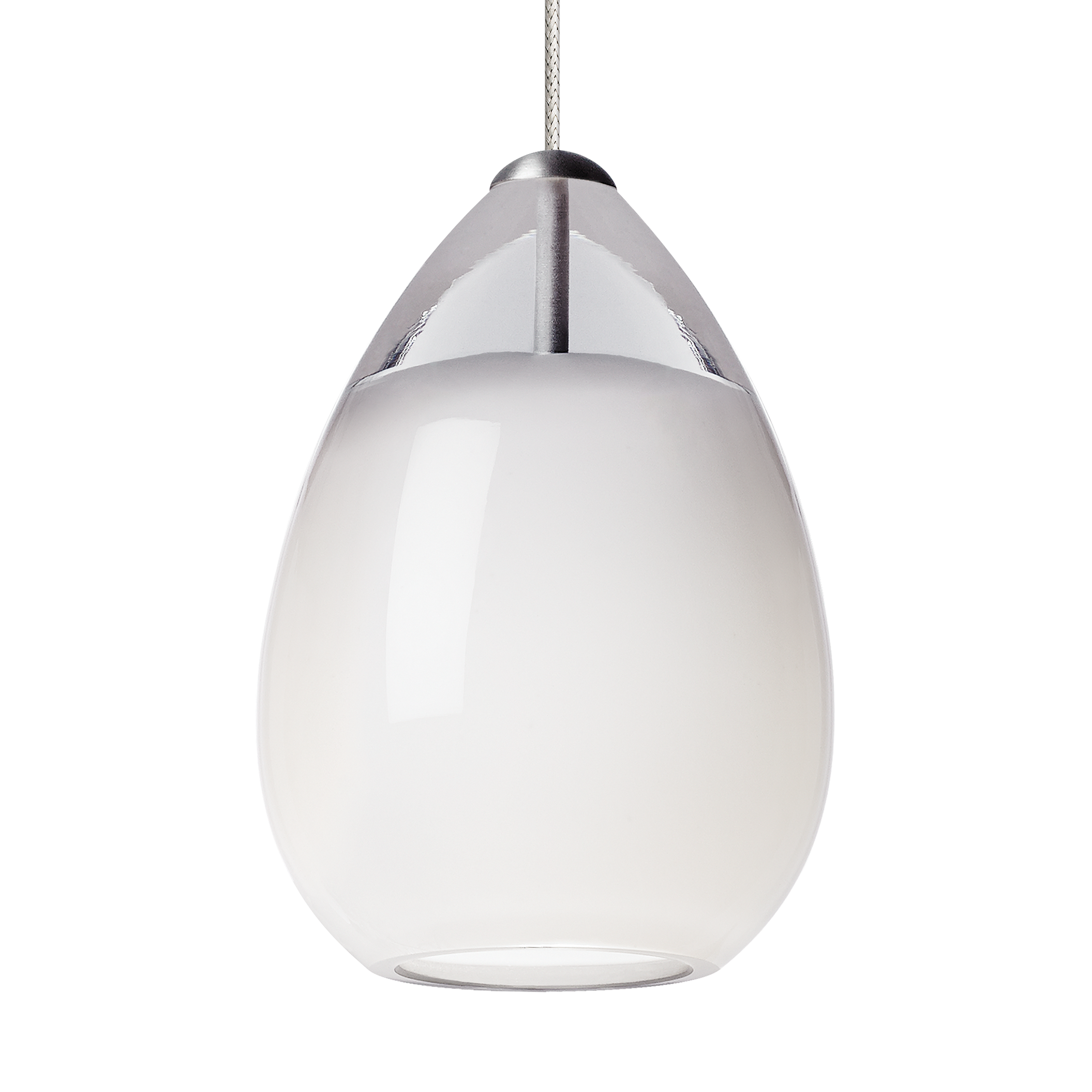 Alina Pendant in Antique Bronze with White Glass MonoRail Bulb(s) Included