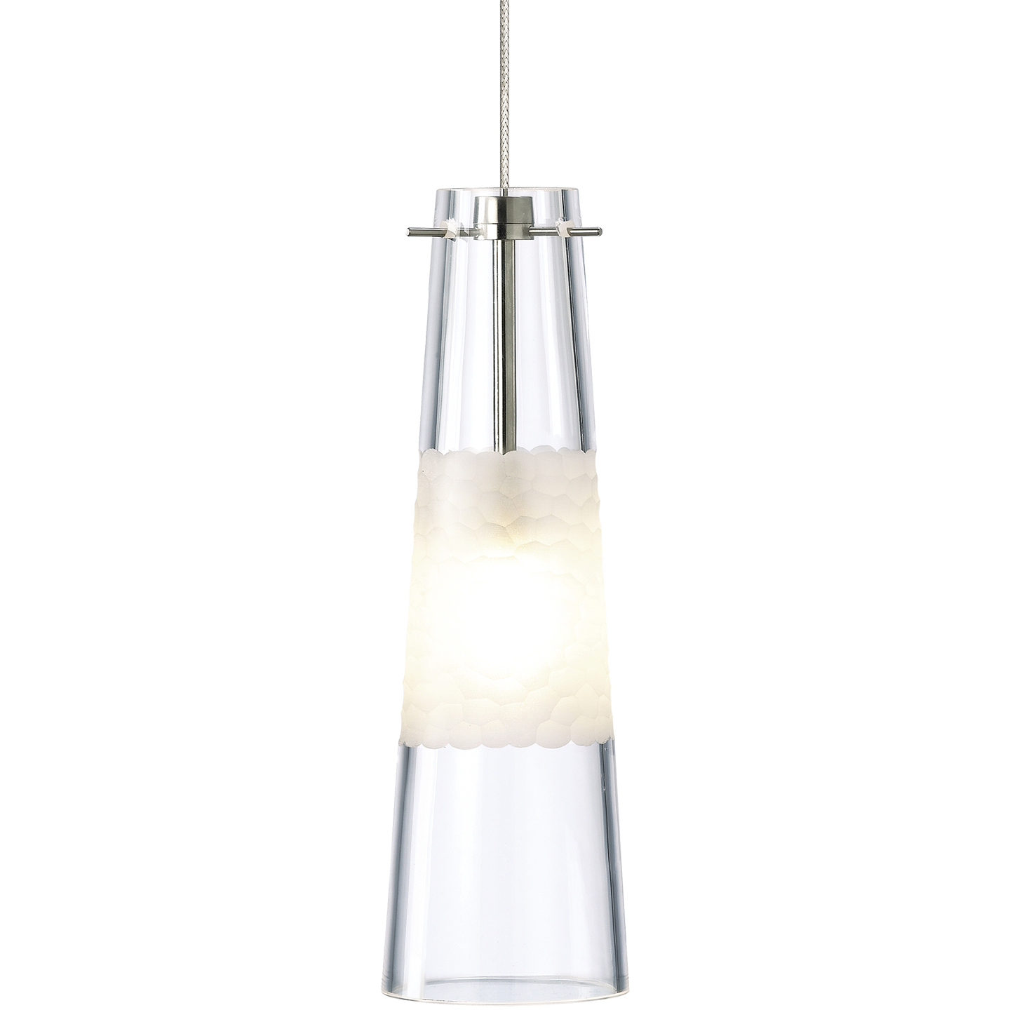 Bonn Pendant in Antique Bronze with Clear glass MonoRail Bulb(s) Included