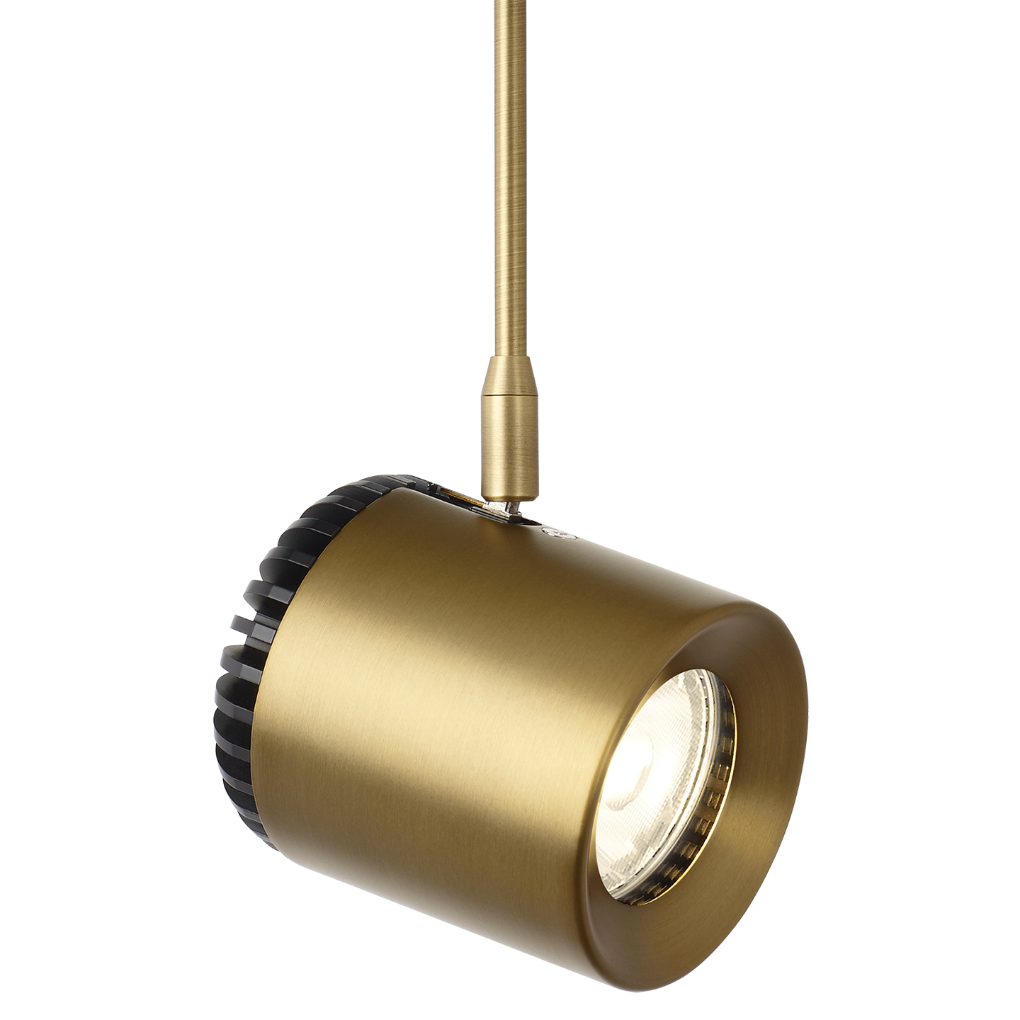 Burk Head MonoRail aged brass 3500K 90 CRI led 