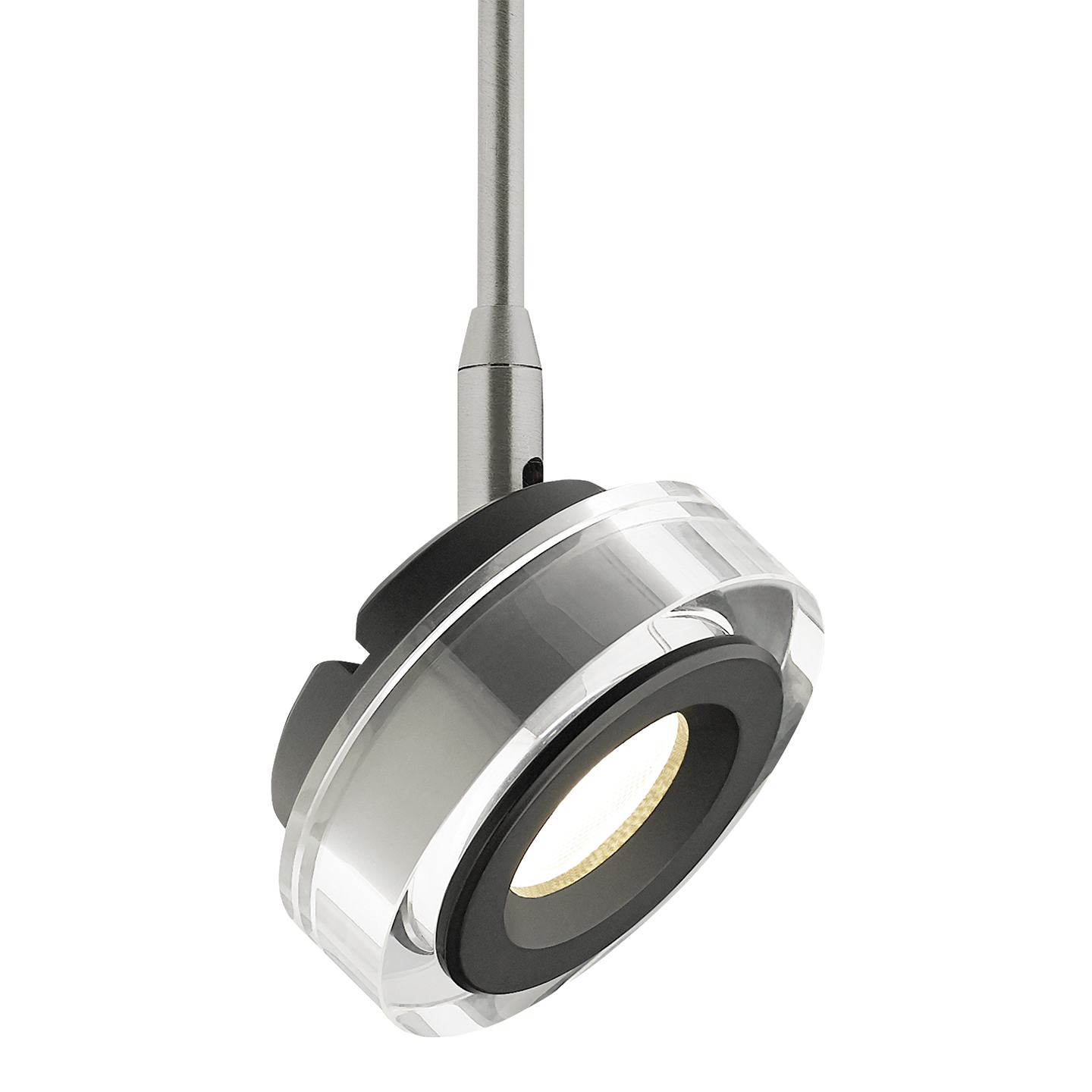 Brim Head MonoRail Clear satin nickel 3000K 90 CRI