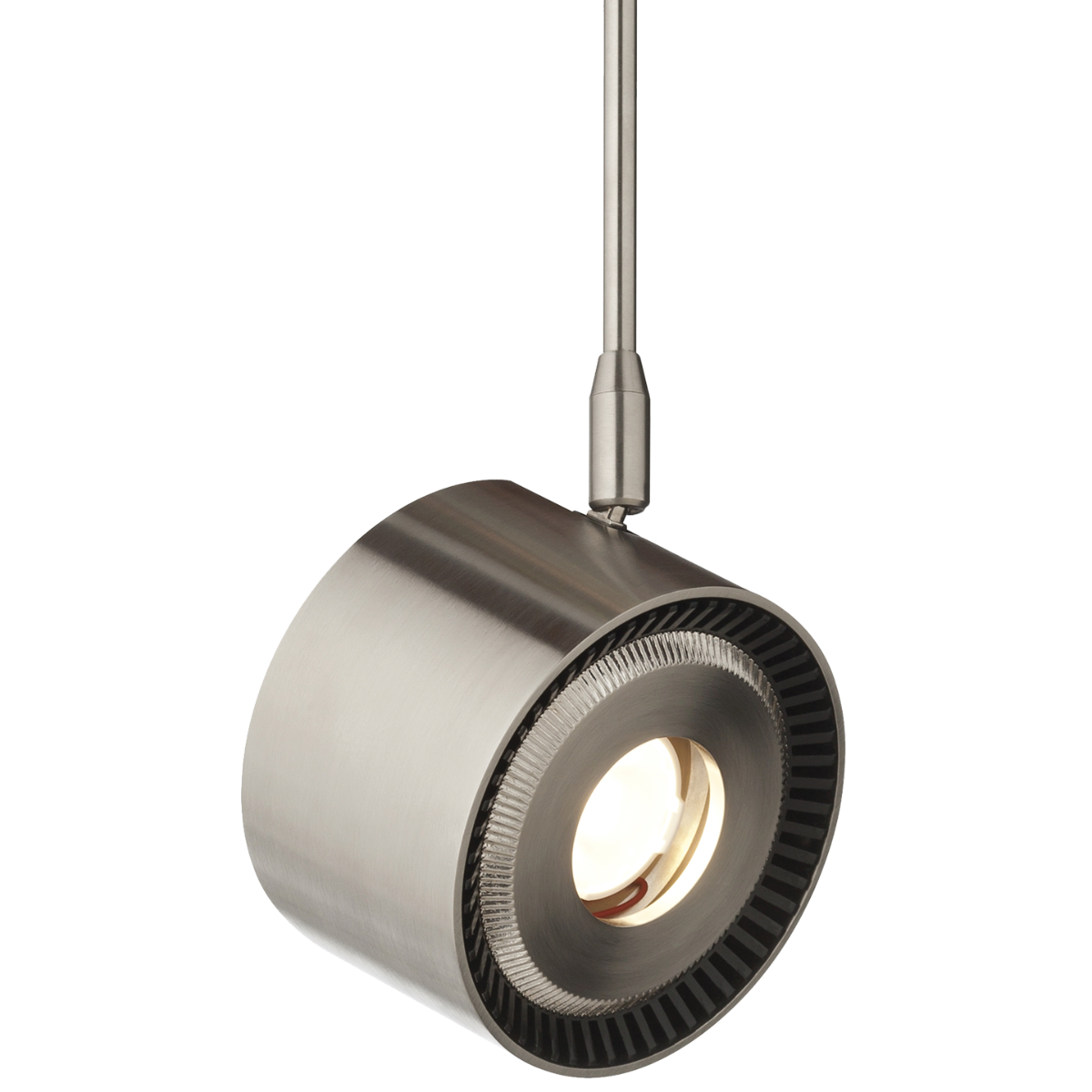 ISO Head MonoRail satin nickel 2700K 80 CRI led 