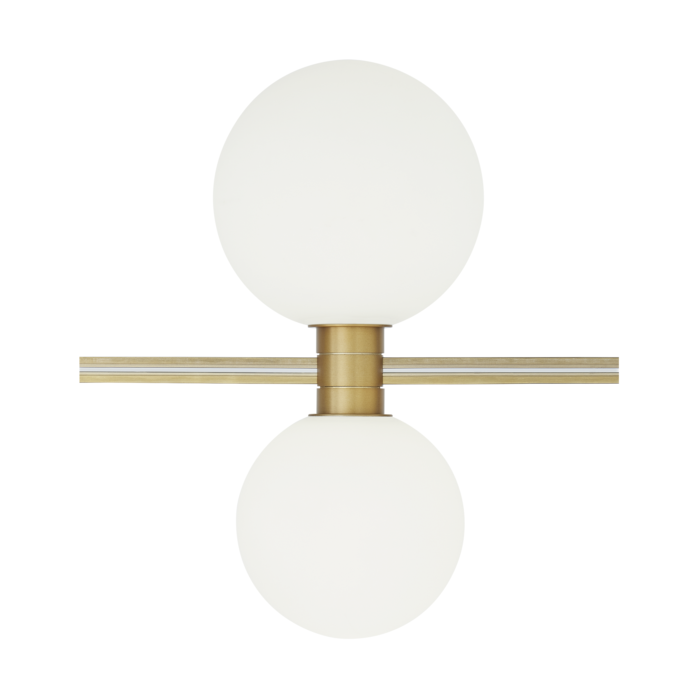 Orbs Head Vertical aged brass 3000K 90 CRI integrated led 90 cri 3000k 12v