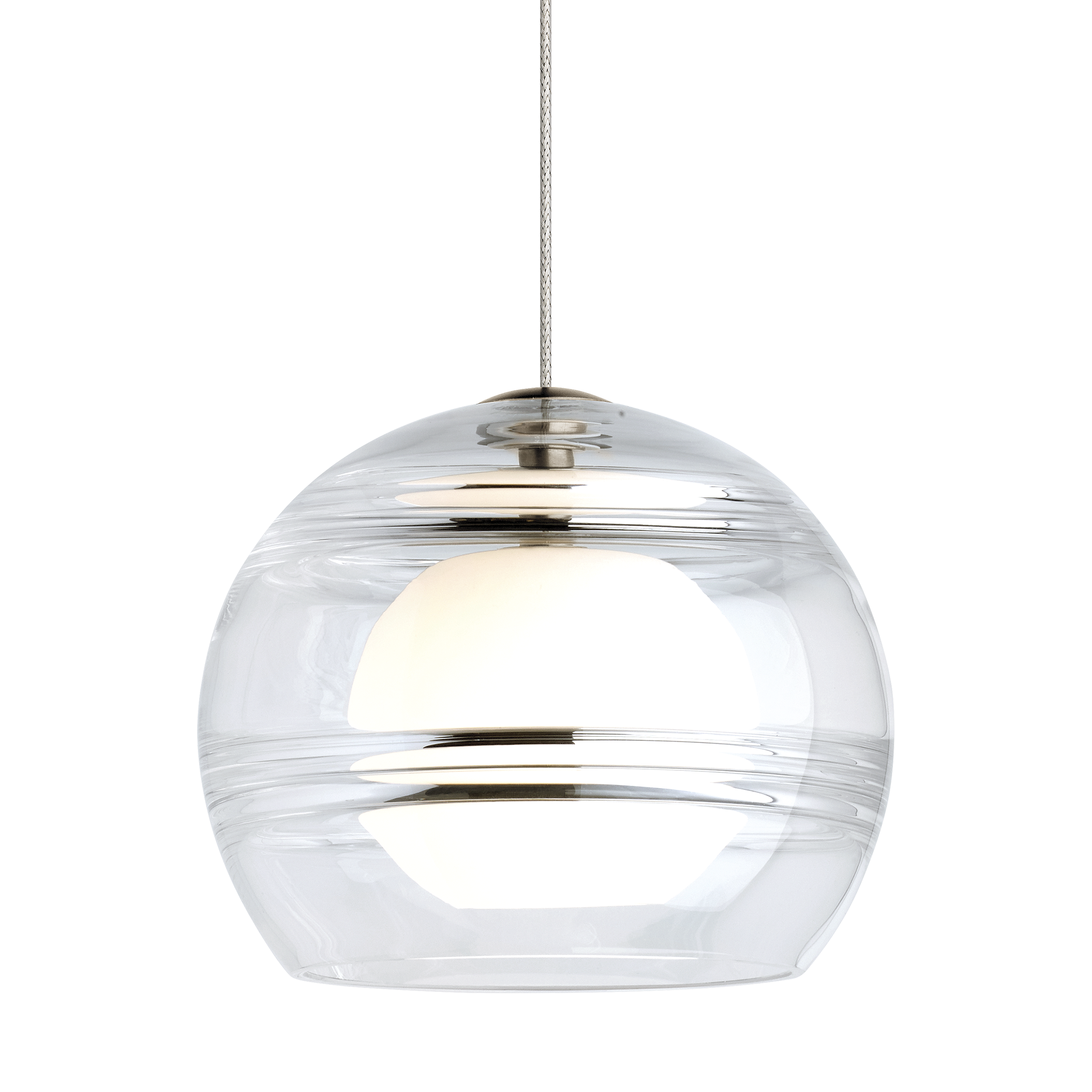 Sedona Pendant in Satin Nickel with Clear MonoRail Bulb(s) Included