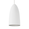 Mini Signal Pendant MonoRail Rubberized White/Platinum satin nickel no lamp 