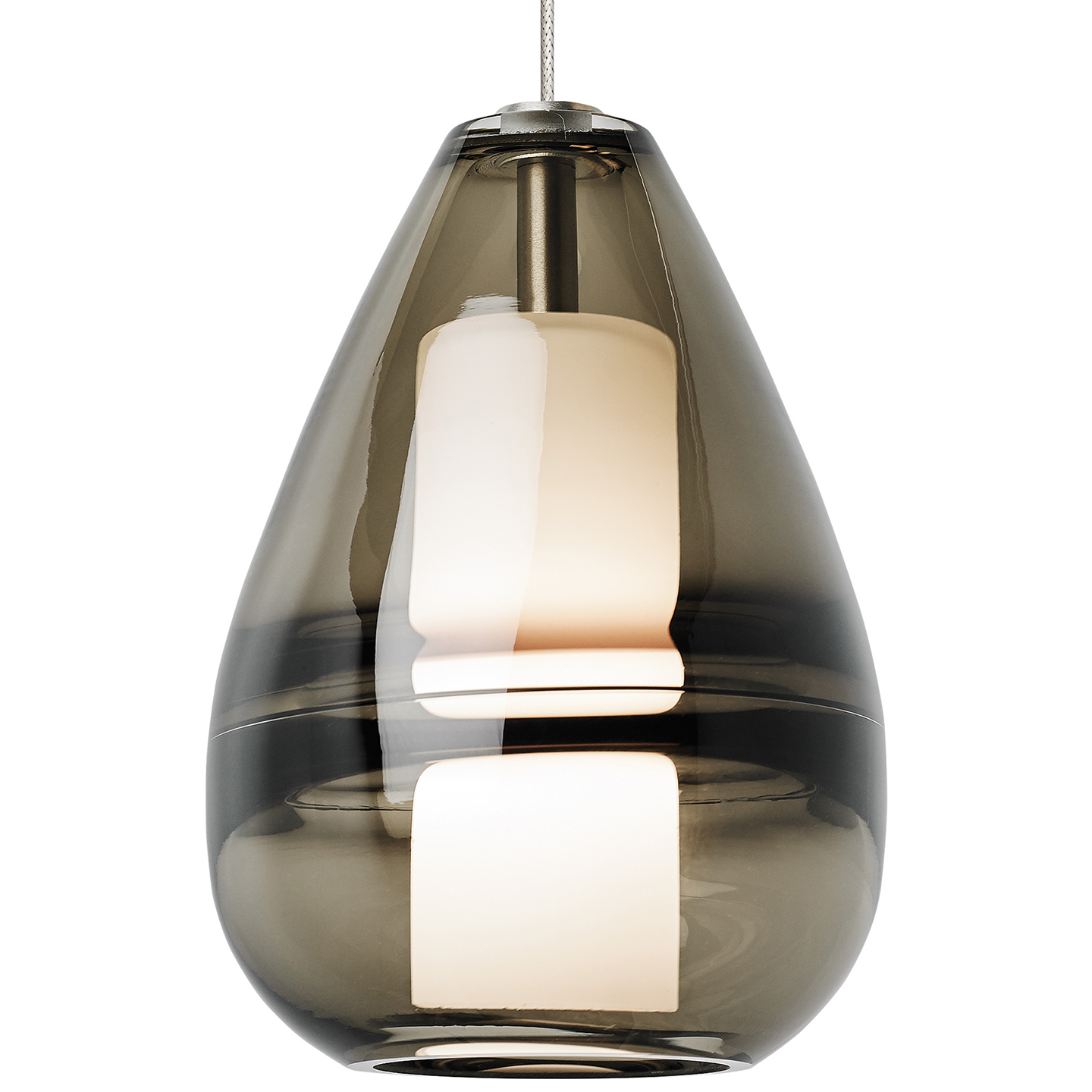 Mini Ella Pendant MonoPoint Smoke satin nickel 3000K 90 CRI 12 volt led 90 cri 3000k (t20/t24)