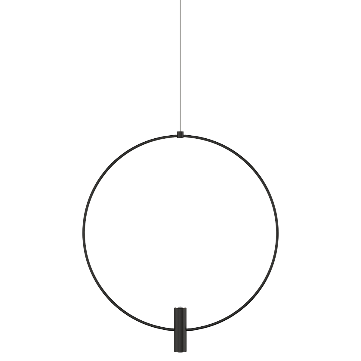 Layla Mini Large Pendant in Nightshade Black with Aluminum Monopoint Bulb(s) Included