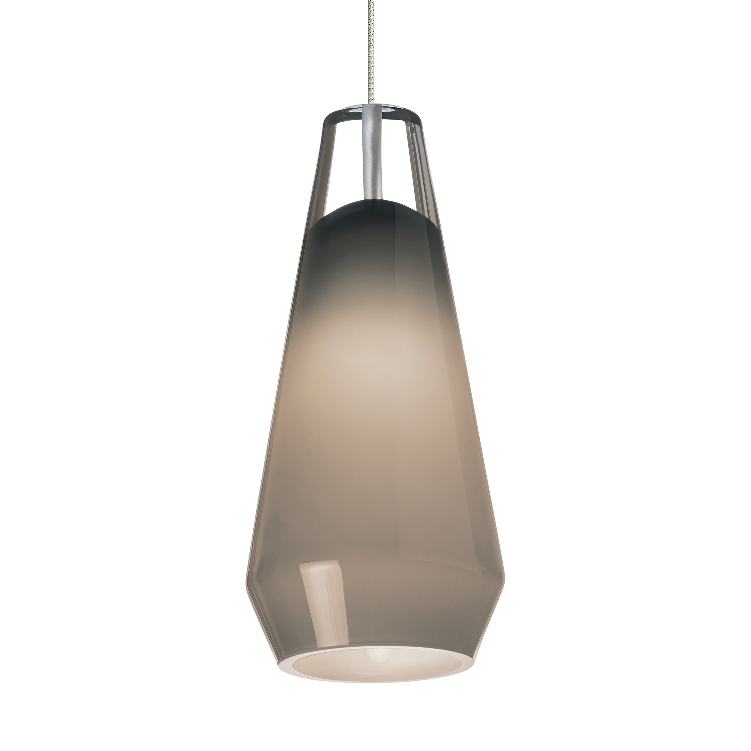 Lustra Pendant in Chrome with Smoke Glass Monopoint Bulb(s) Included