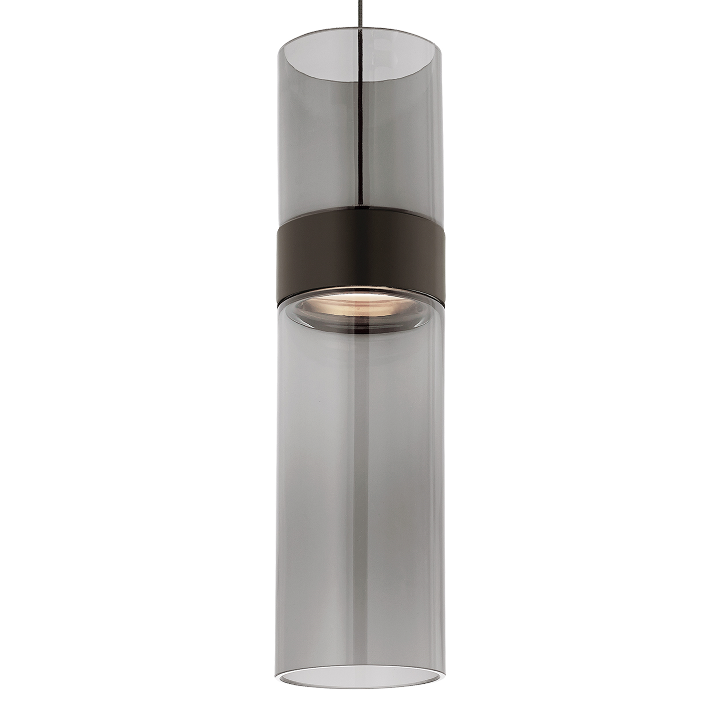 Manette Pendant MonoPoint Transparent Smoke antique bronze/antique bronze 3000K 90 CRI 12 volt led 3000k 