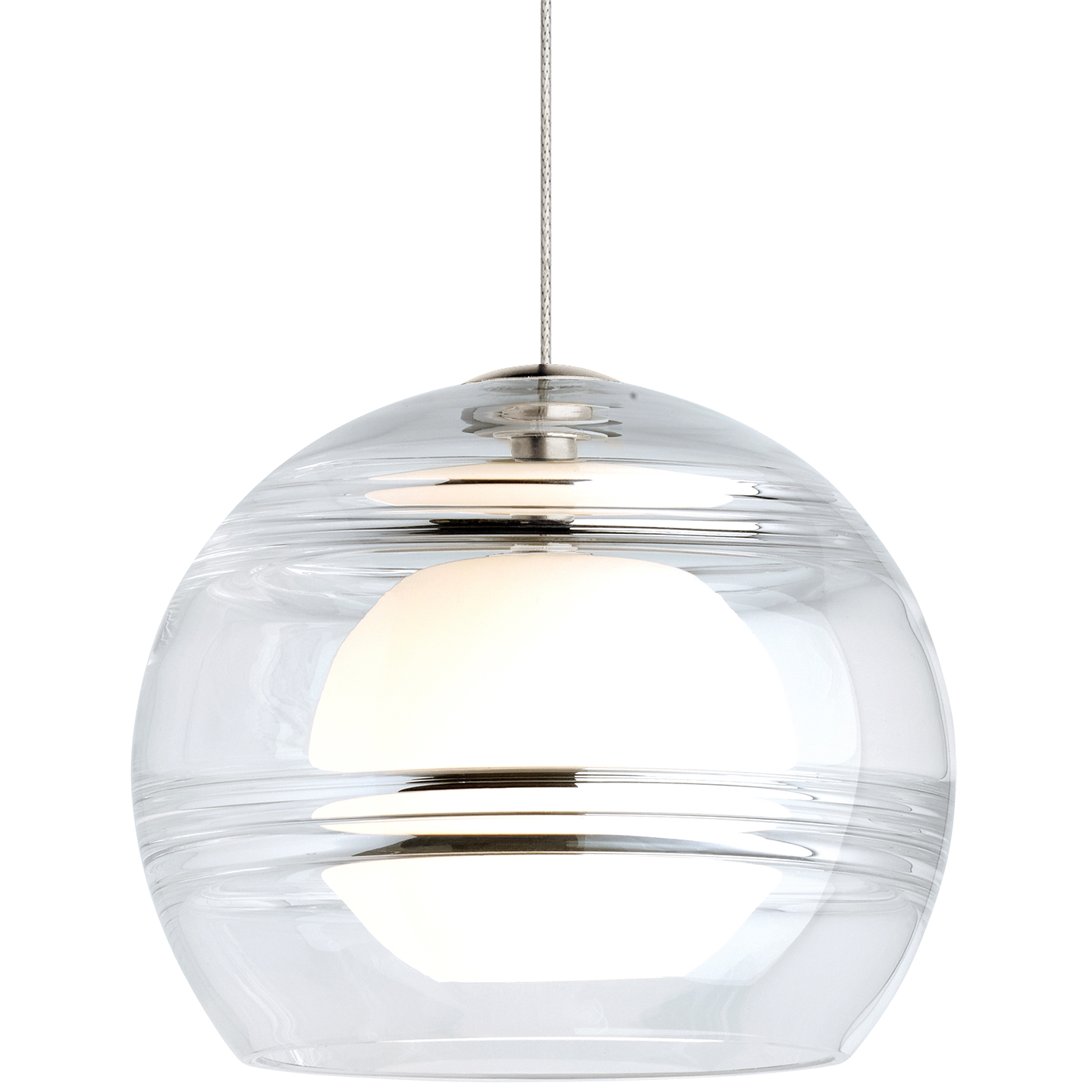 Sedona Pendant in Satin Nickel with Clear Monopoint Bulb(s) Included