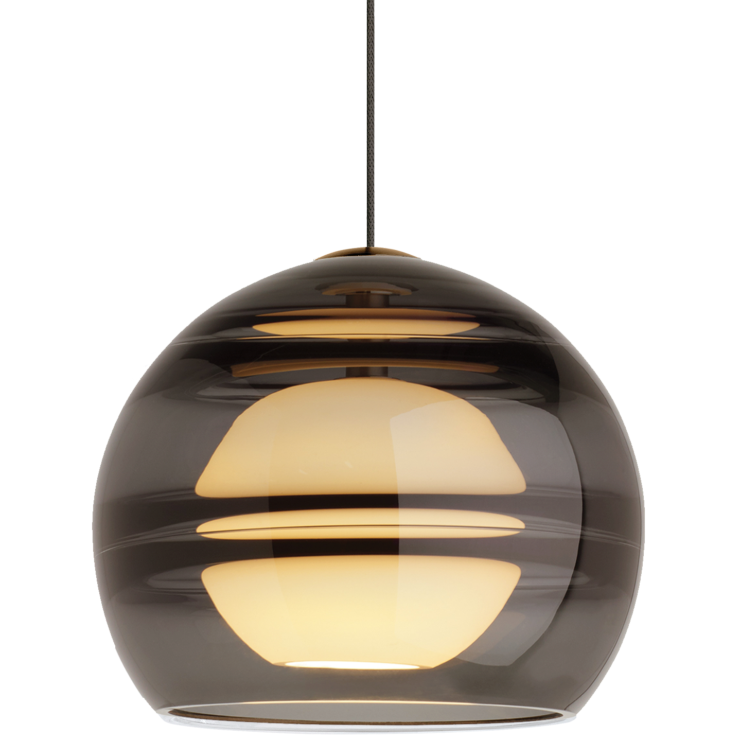 Sedona Pendant in Aged Brass with Smoke Monopoint Bulb(s) Included