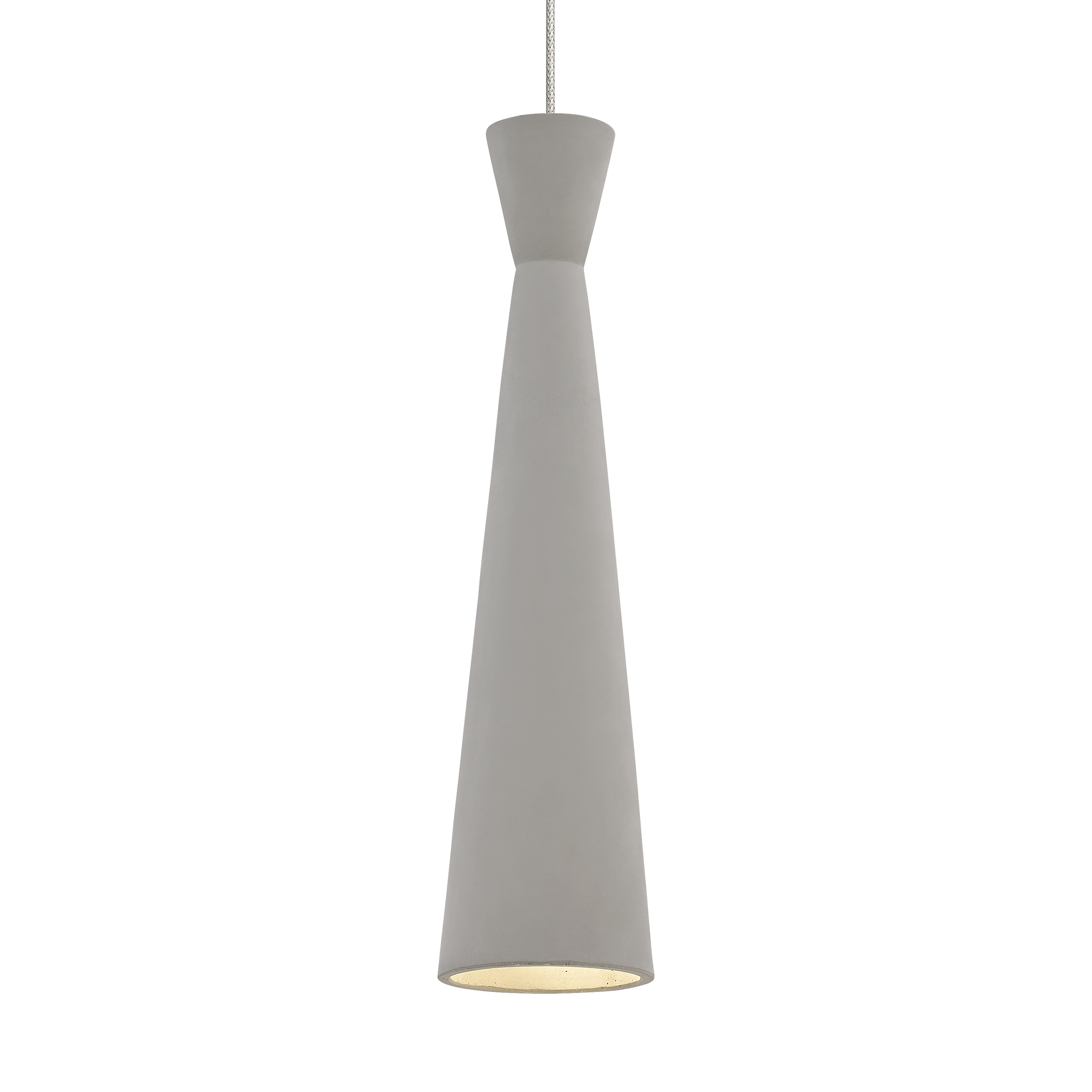 Windsor Pendant in Chrome with Concrete Monopoint Bulb(s) Included