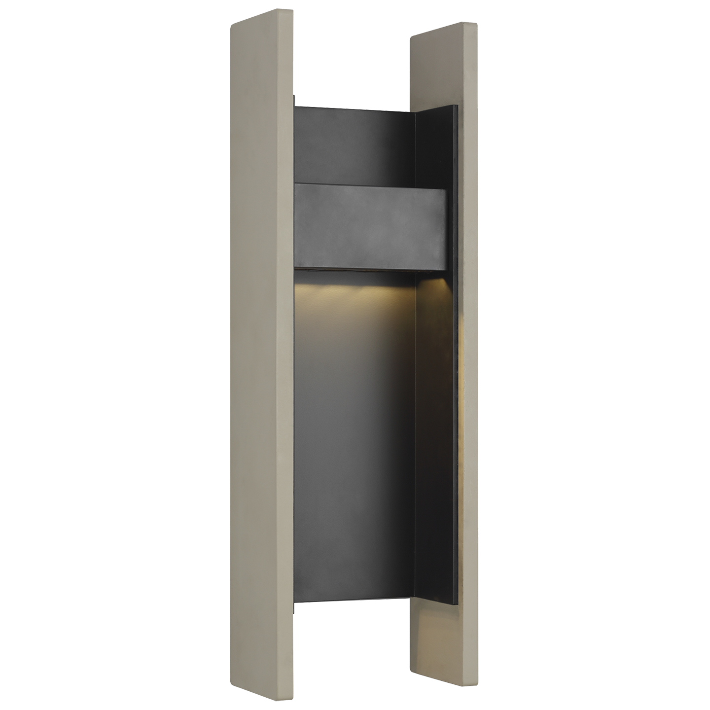 Sana 16 Outdoor Wall concrete / Black 3000K 90 CRI