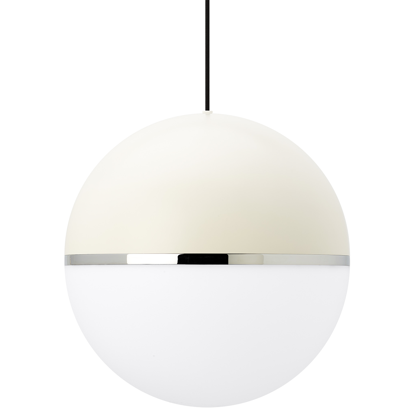 Akova Grande Pendant White/Chrome 2700K 90 CRI med. base a21 led 90cri 2700k 120v