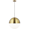 Akova X-Large Pendant Aged Brass/Bright Brass no lamp 