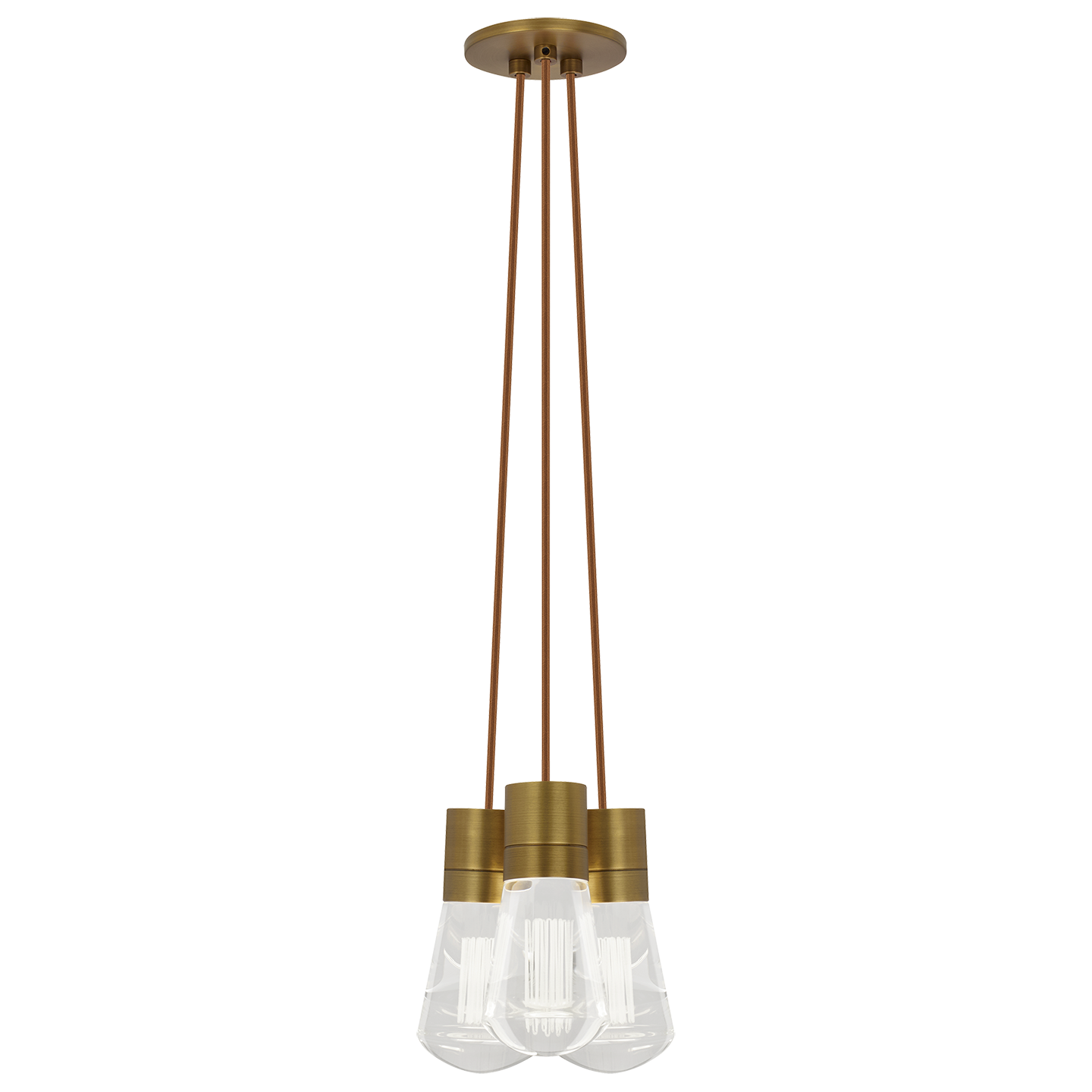 Alva Pendant 3-LITE CHANDELIER Copper aged brass 3000K 90 CRI led 90 cri 3000k 120v (t24)