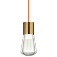 Alva Pendant 1-LITE Orange aged brass 3000K-2200K 90 CRI led 90 cri warm color dimming 3000-2200k 120v (t24) 