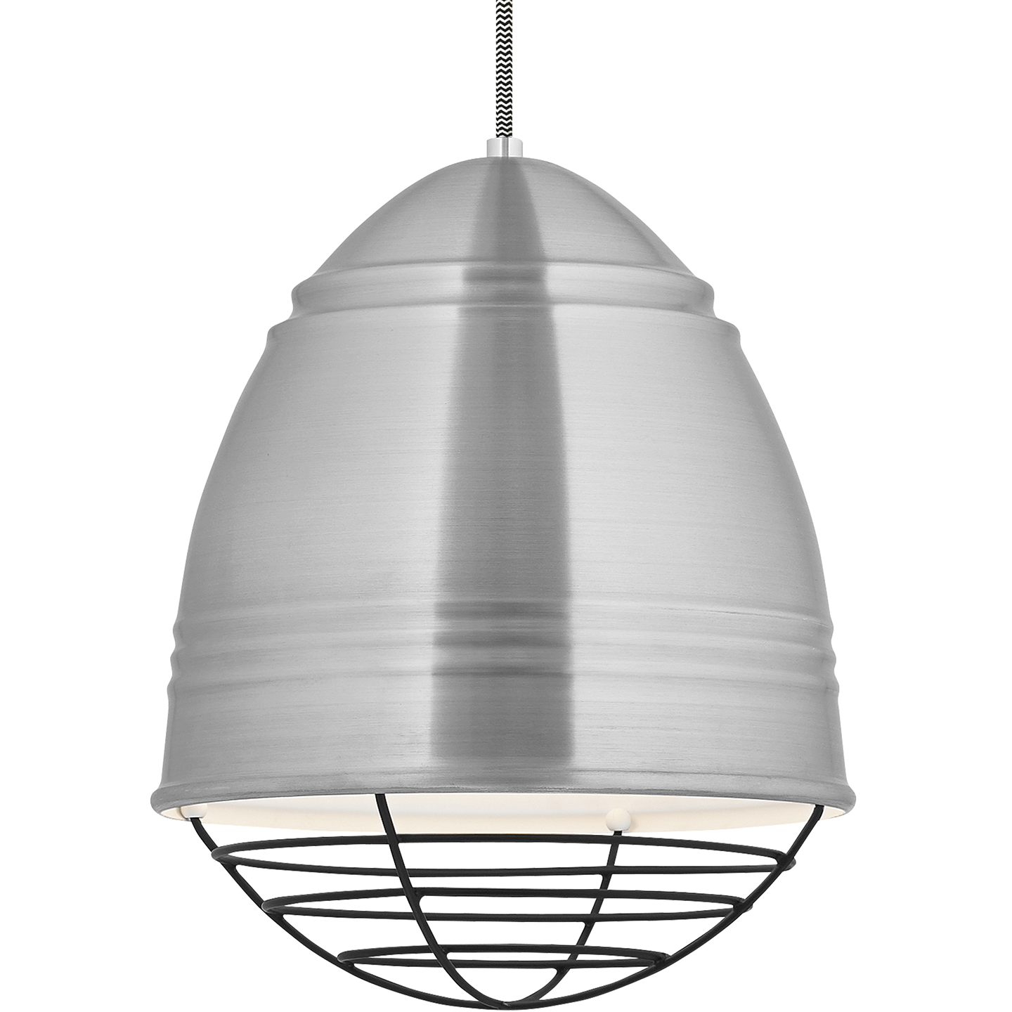 Loft Pendant Brushed Aluminum Black Cage 2700K 90 CRI a19 led 90 cri 2700k 120v (t20/t24)