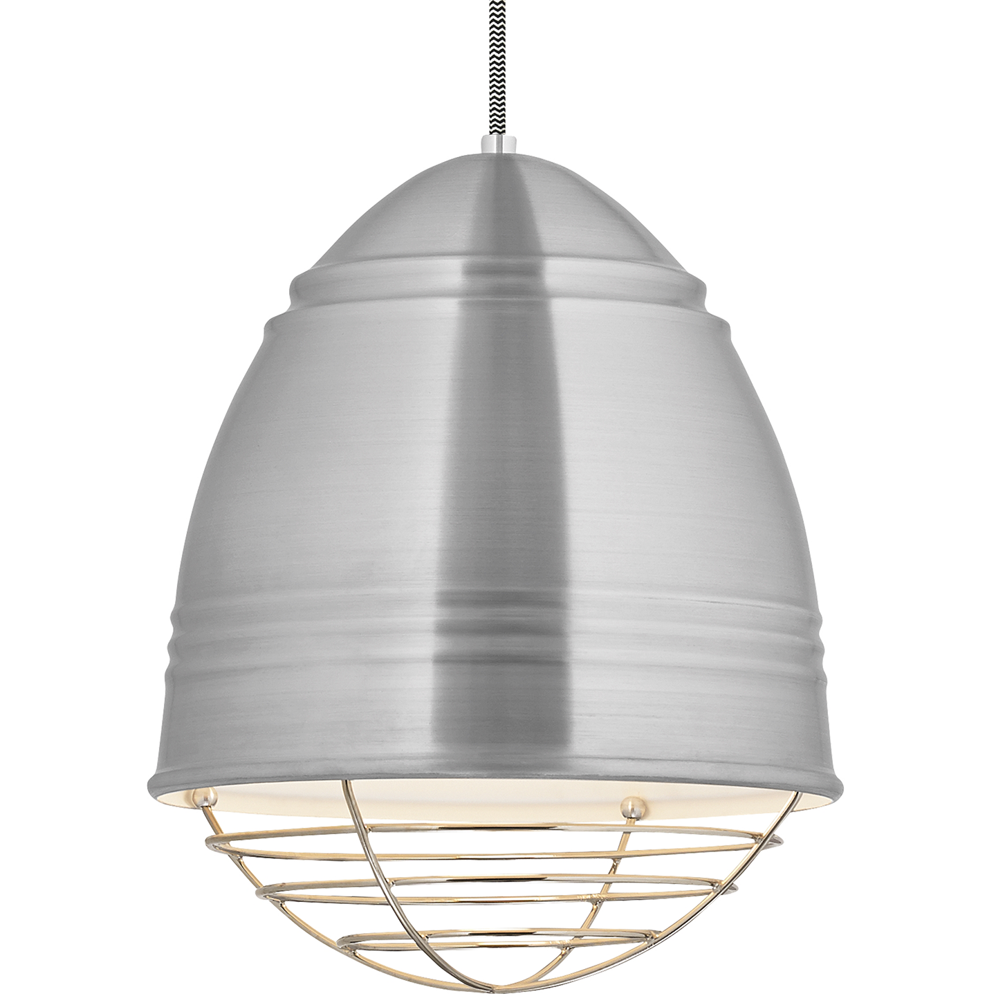 Loft Pendant Brushed Polished Nickel Aluminum No Lamp