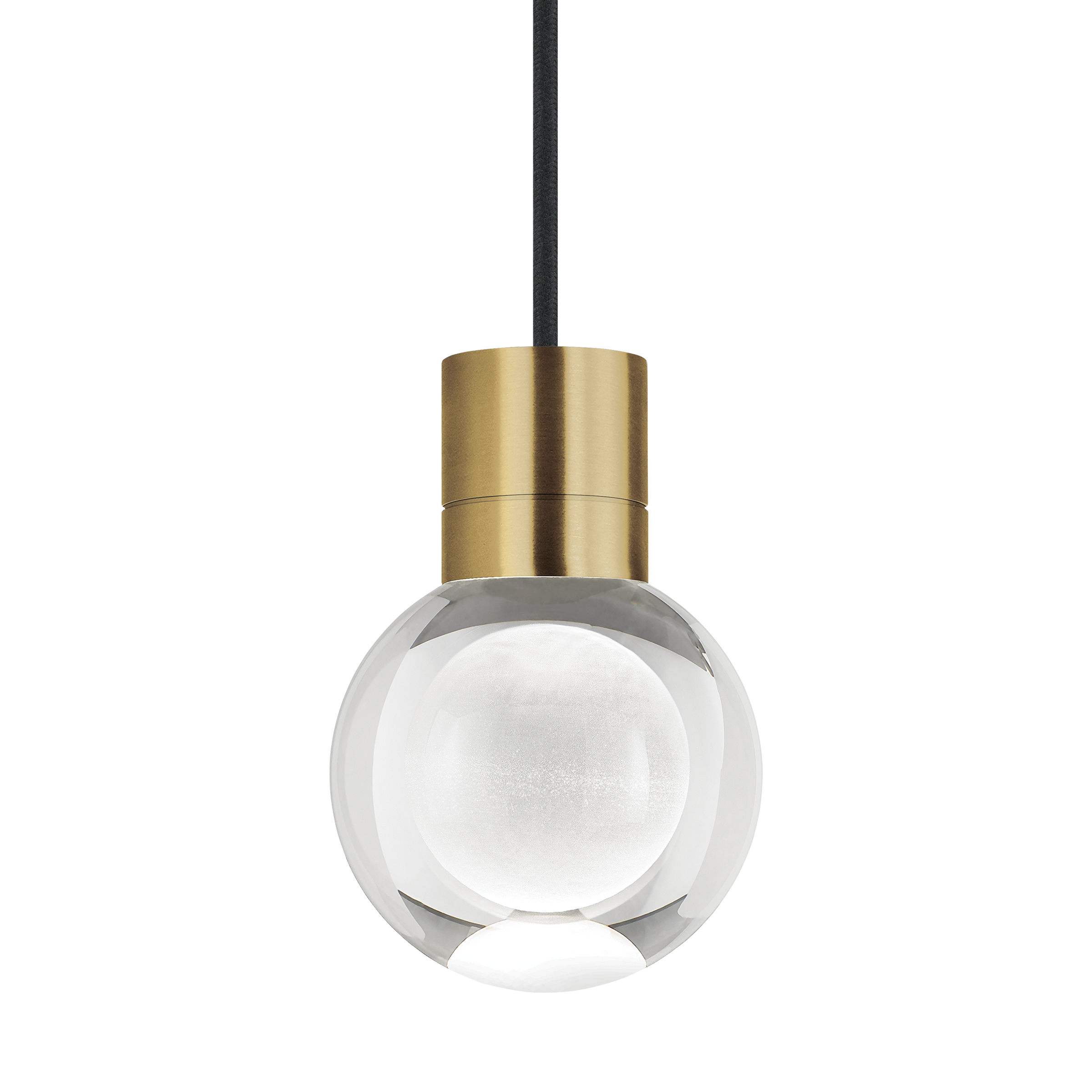 Mina Pendant 1-LITE Clear natural brass 2700K 90 CRI led 90 cri 2700k 120v (t24) 