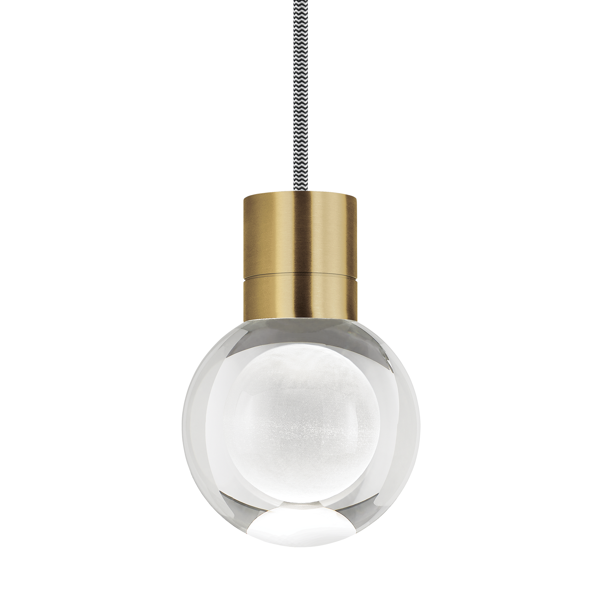 Mina Pendant 1-LITE Clear natural brass 3000K 90 CRI led 90 cri 3000k 120v (t24) 