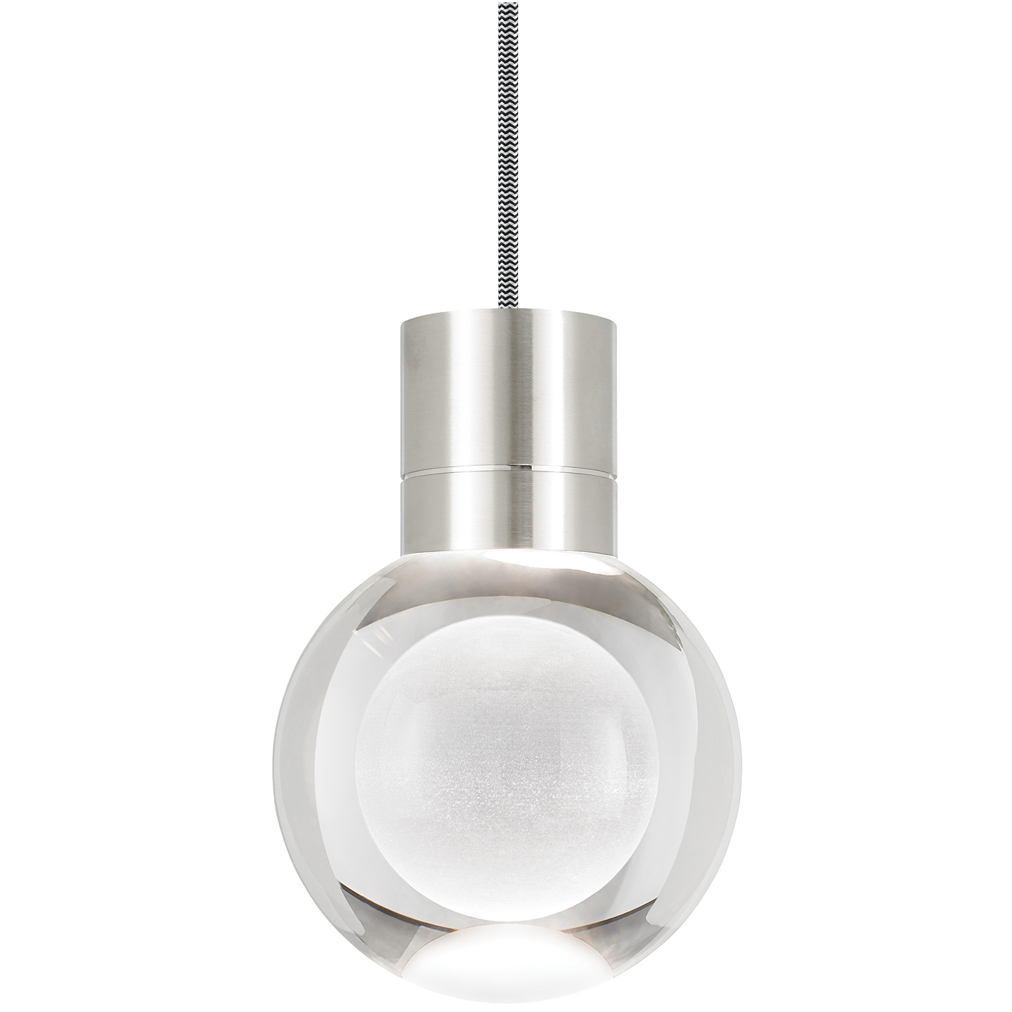 Mina Pendant 1-LITE Clear satin nickel 2200K 90 CRI led 90 cri 2200k 120v (t24) 
