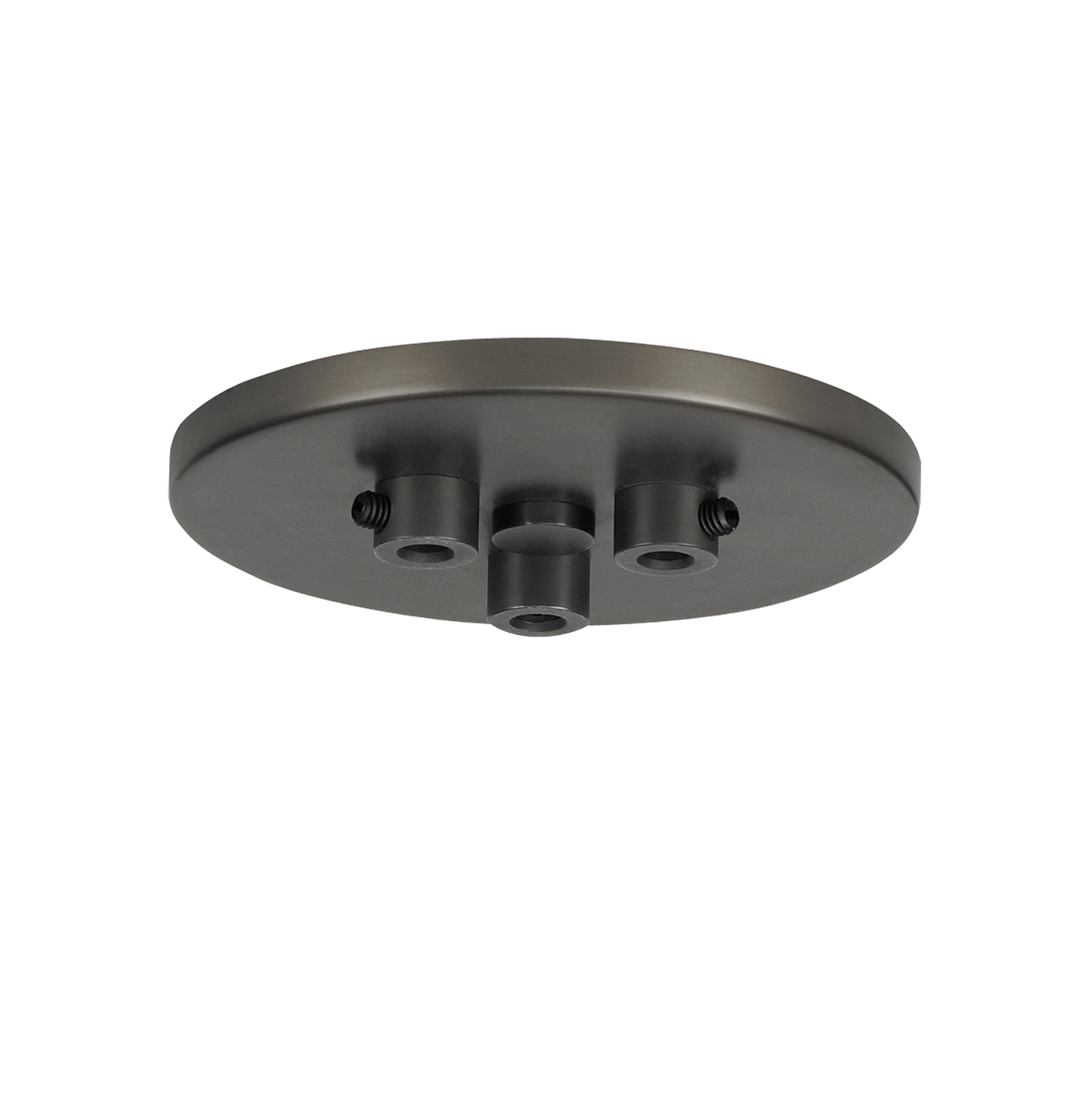 Line-Voltage Mini Canopy 3 Port Round black