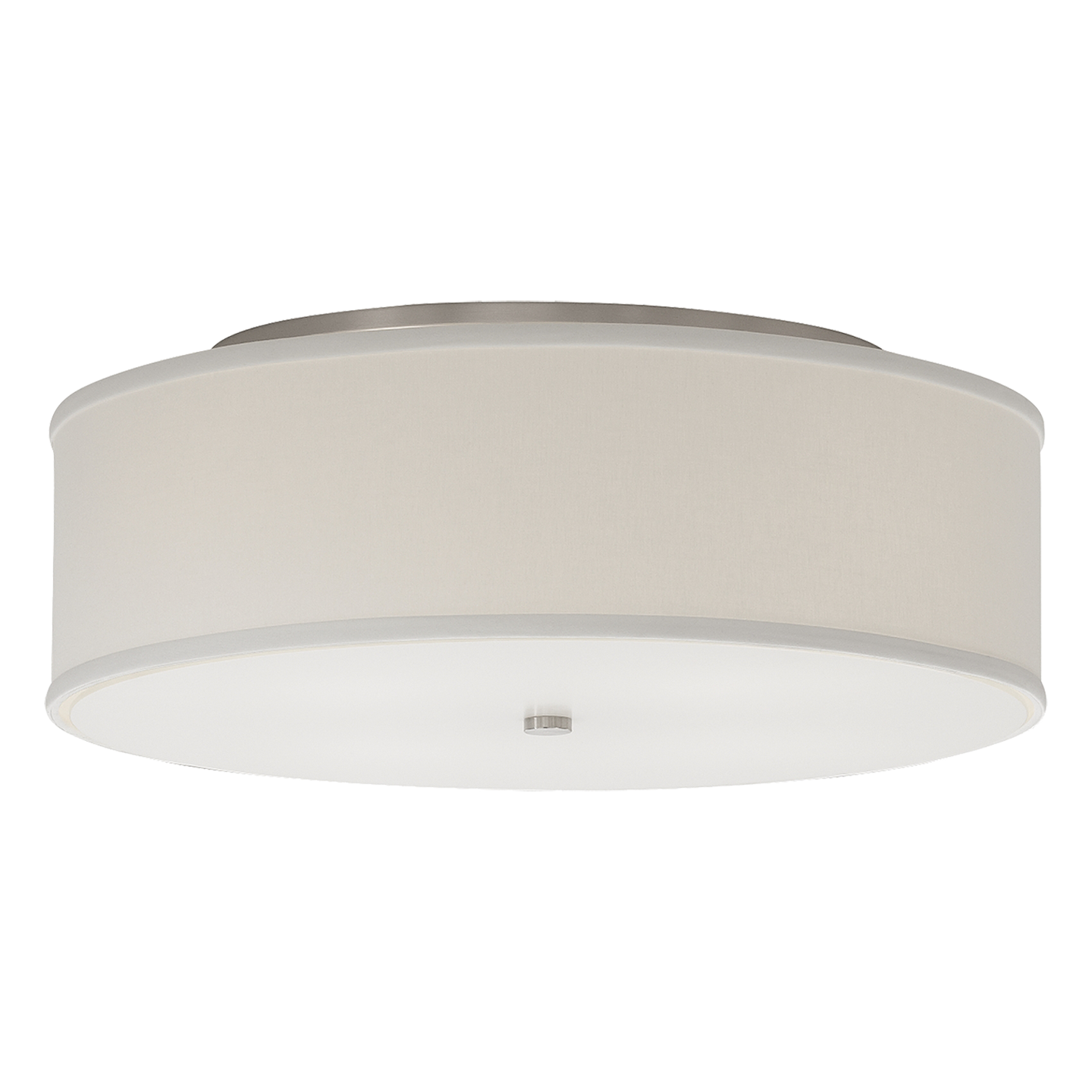 Mulberry Large Flush Mount Large White satin nickel 3000K 90 CRI led 80 cri 3000k 120v