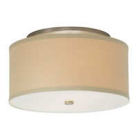Mulberry Small Flush Mount Small Desert Clay satin nickel no lamp 
