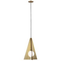 Orbel Pyramid Pendant aged brass 3000K 90 CRI bi-pin g9 led 90 cri 3000k 120v (t20/t24) 