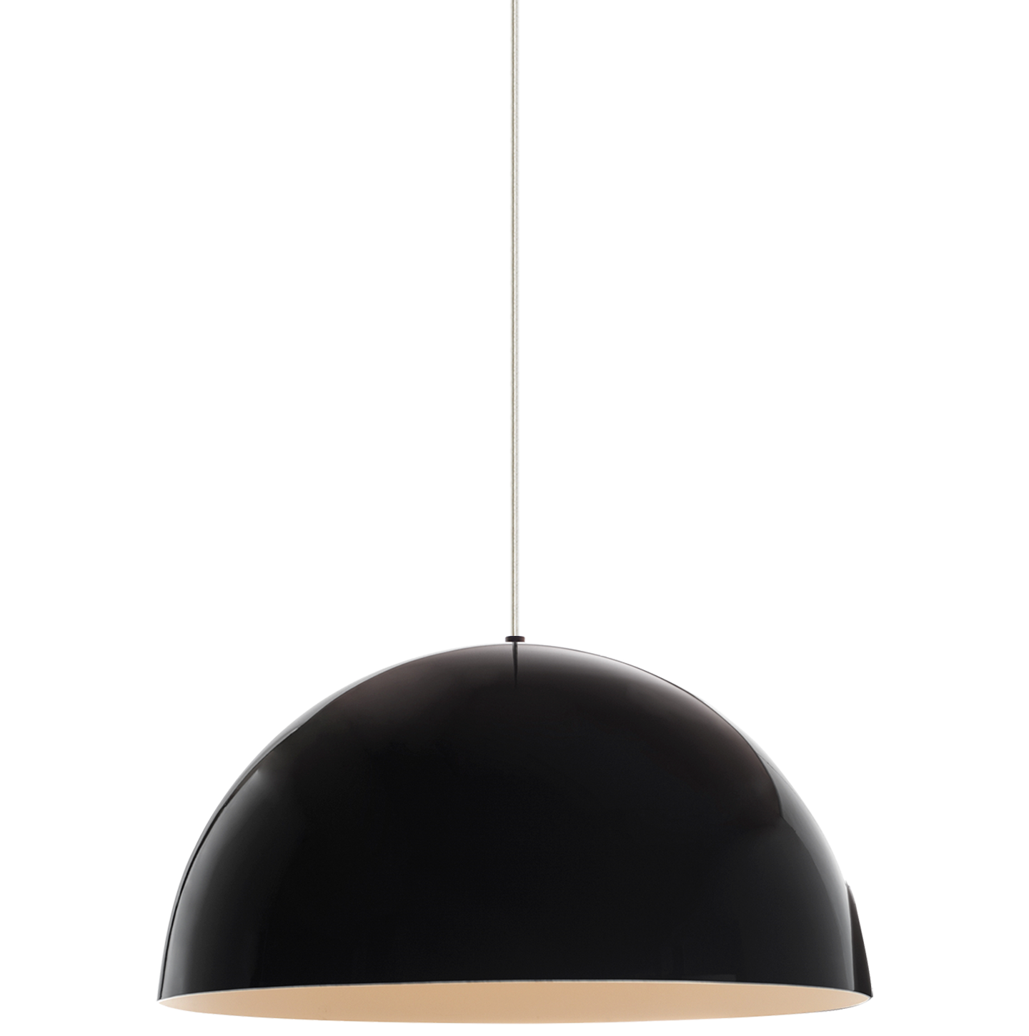 Powell Street Pendant Gloss Black/White satin nickel 3000K 80 CRI g40 led 80 cri 3000k 120v 