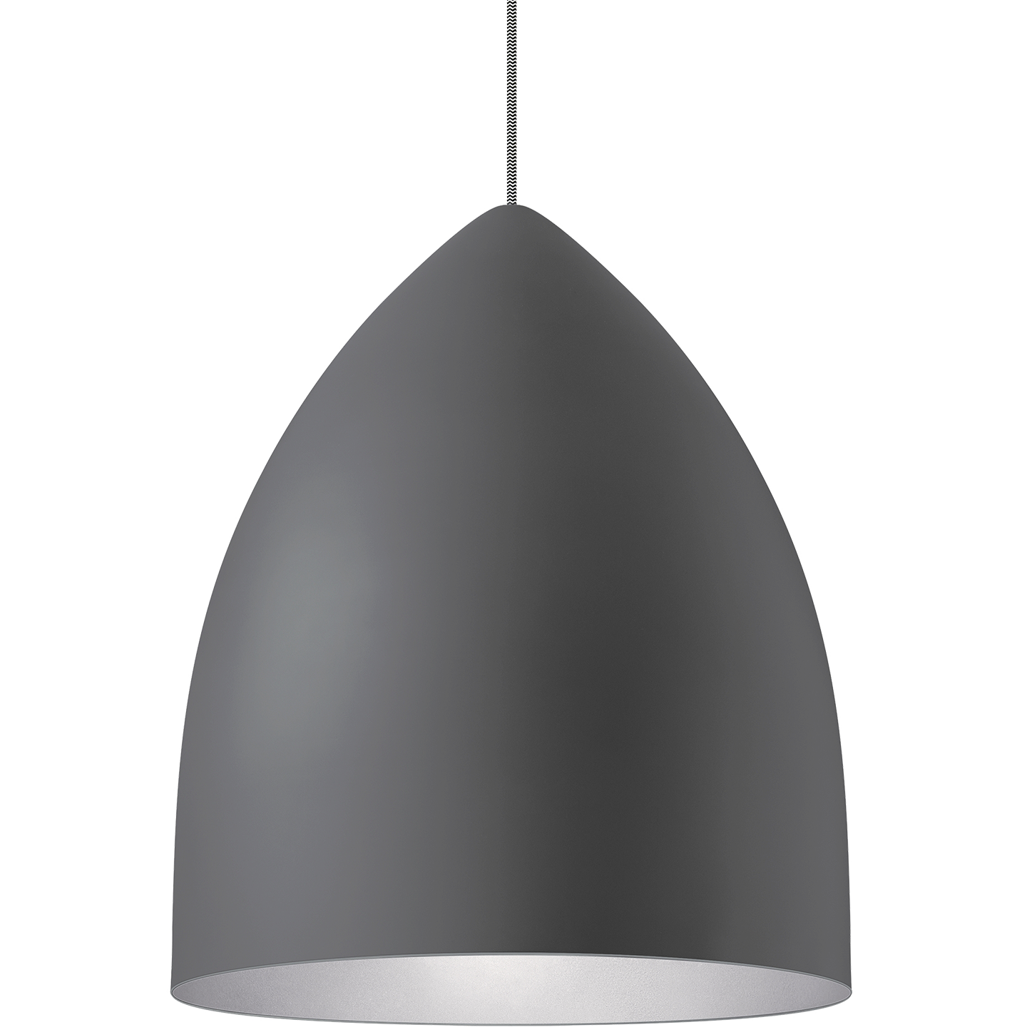 Signal Grande Pendant Rubberized Gray/Platinum 2700K 90 CRI a19 led 90 cri 2700k 120v