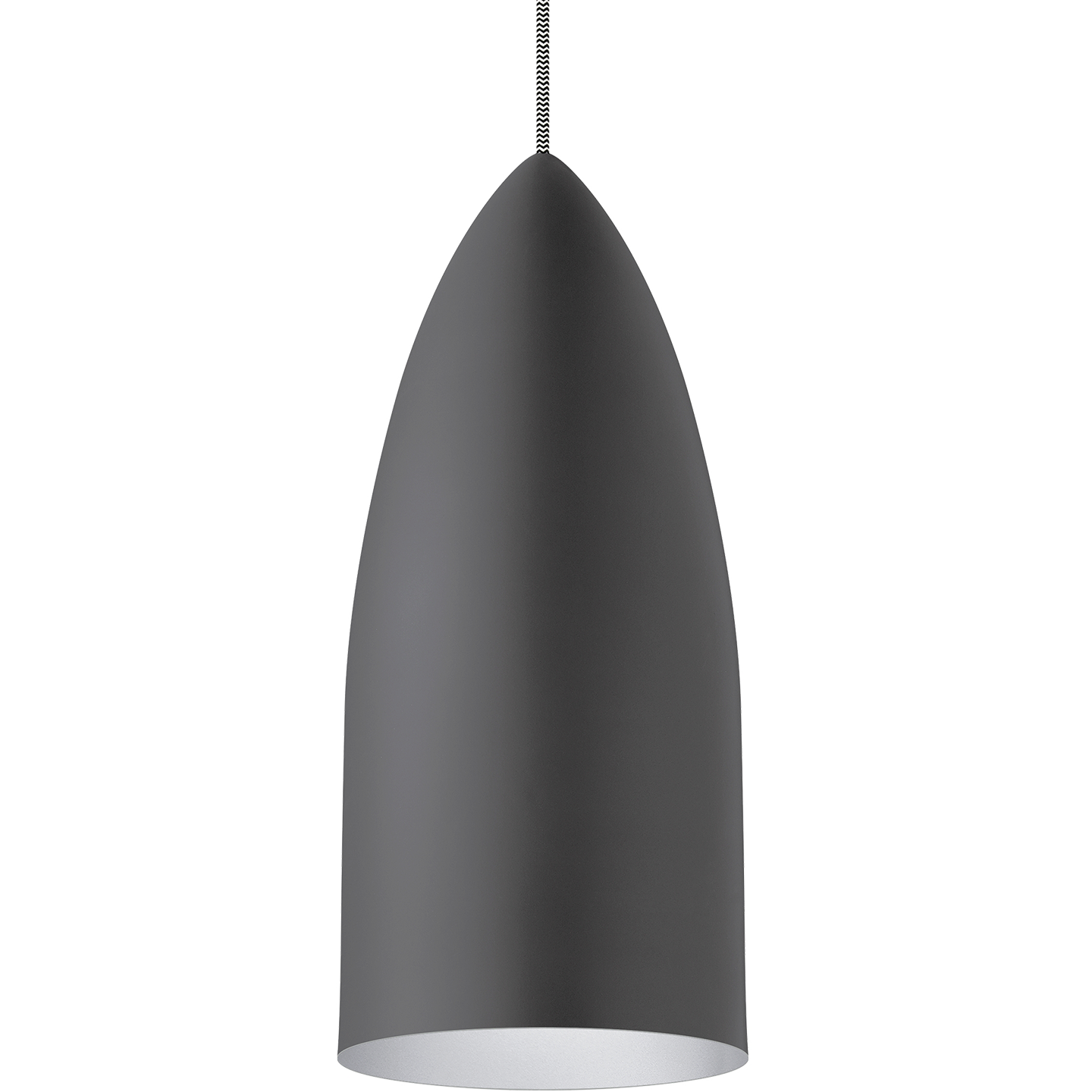 Signal Pendant in Rubberized Gray and Platinum Bulb(s) Not Included
