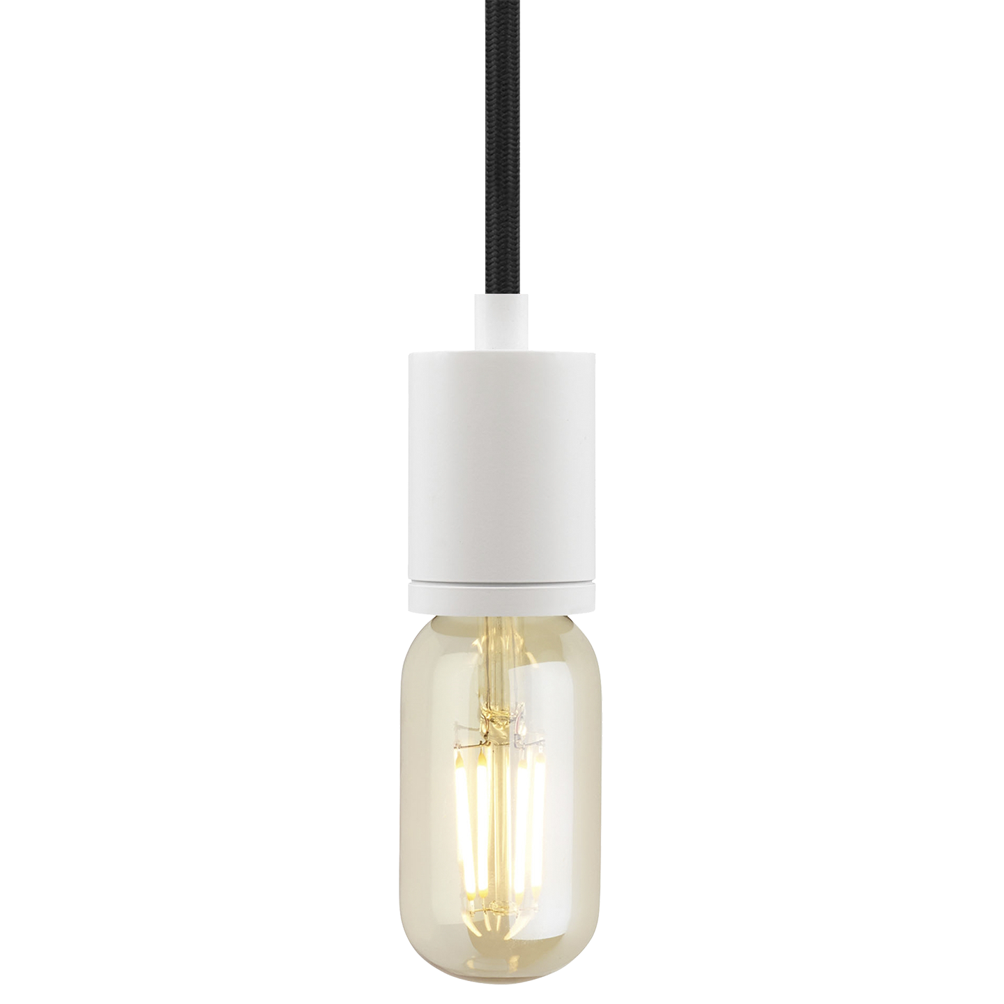 SoCo Pendant Modern Socket Gray Cord white 