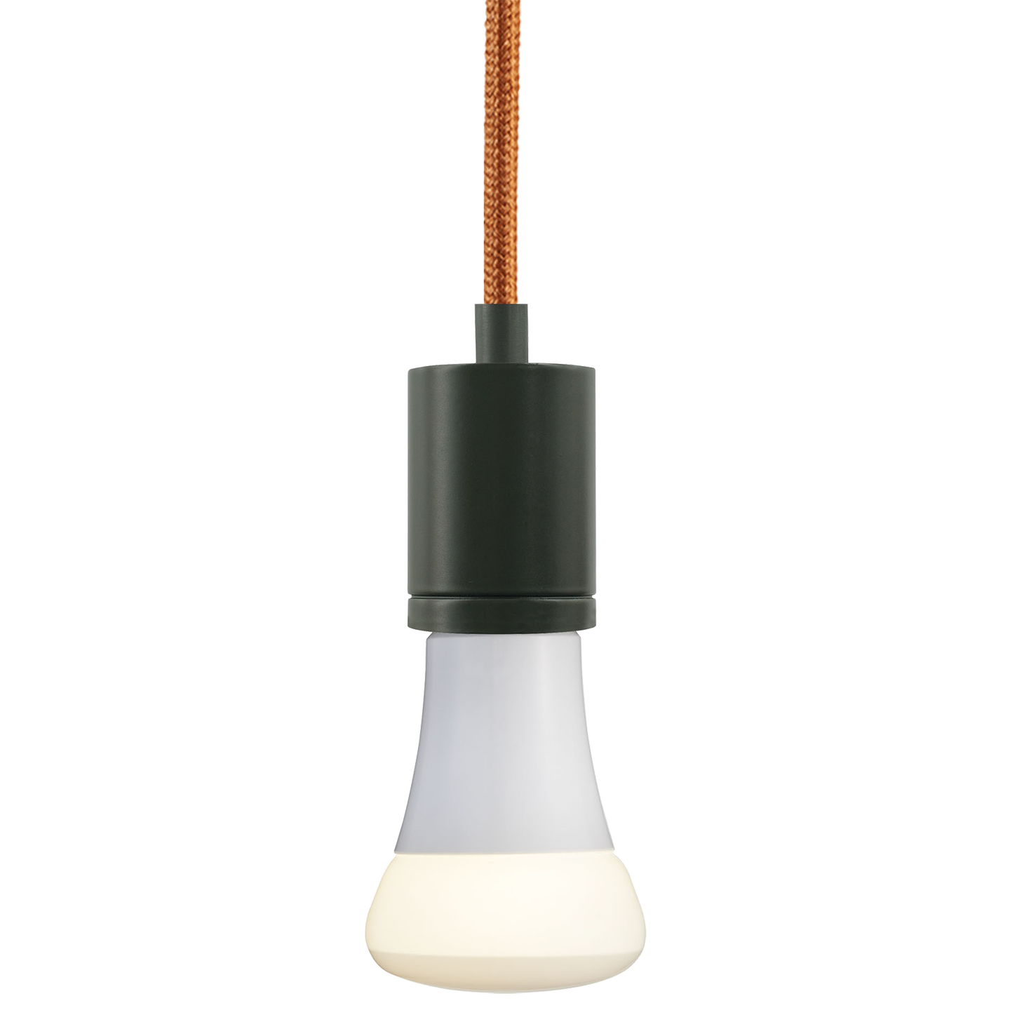 SoCo Pendant Modern Socket Red Cord antique bronze 