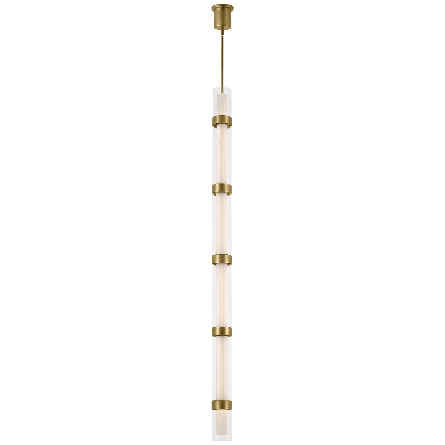 Wit Pendant 6 Glass Aged Brass 3000K 90 CRI integrated led 90 cri 3000k 120-277v unv (t24)