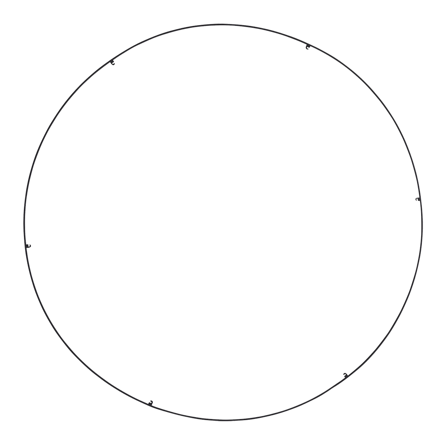 Trellis Spacer R650 Round 6 Port 50" nightshade black 