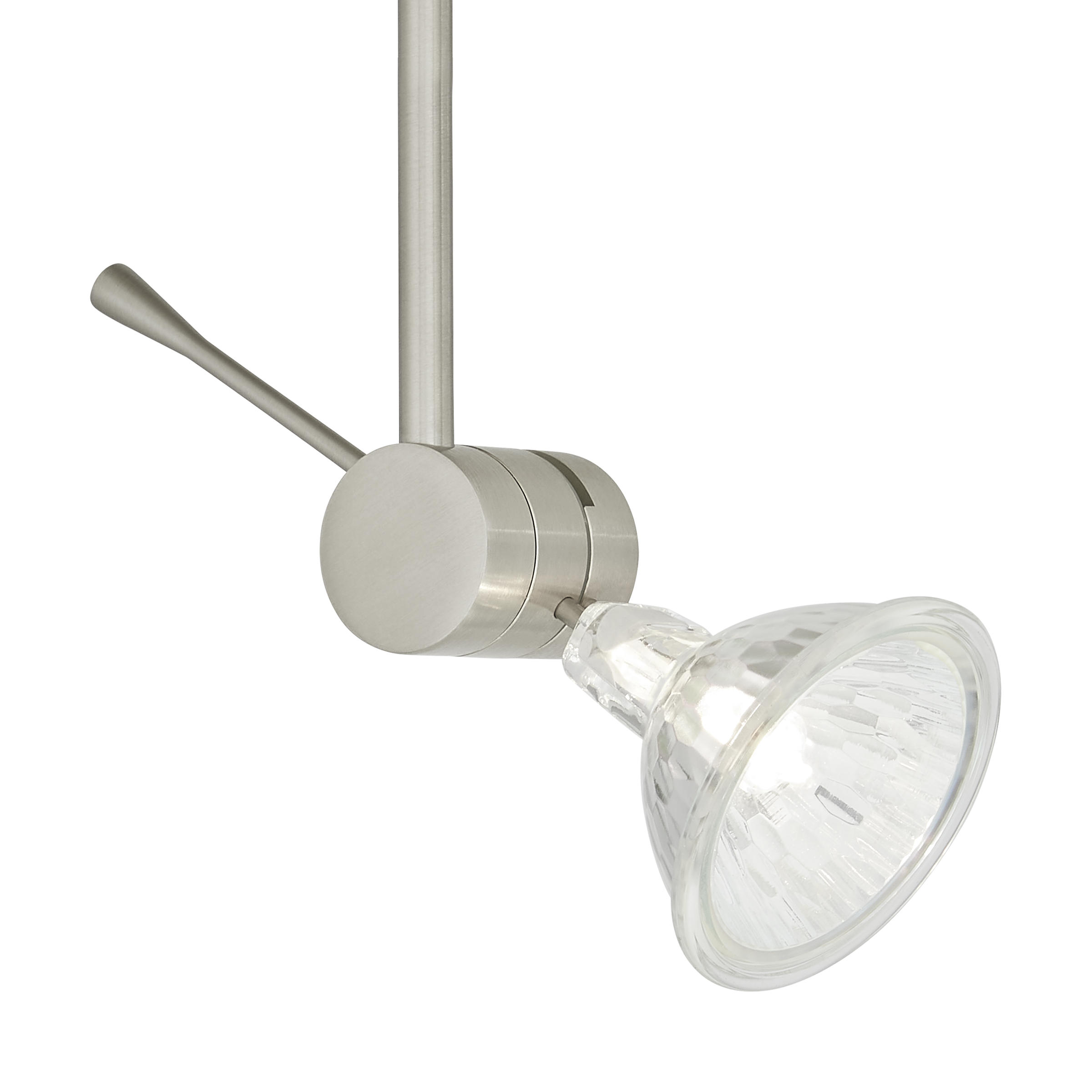 Sprocket Head Wall MonoRail satin nickel