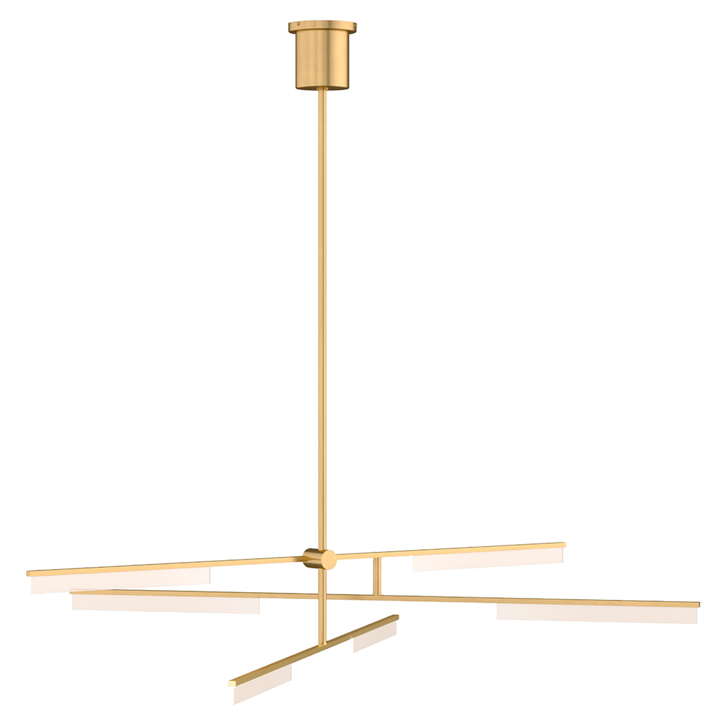 Klee 6-Light Chandelier in Natural Brass