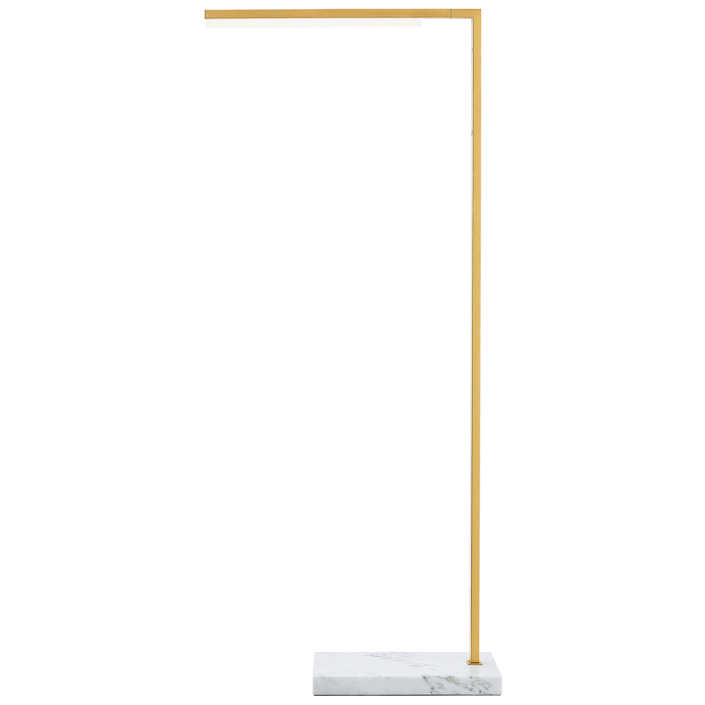 Klee 43 Floor Lamp natural brass/white marble 2700K 90 CRI