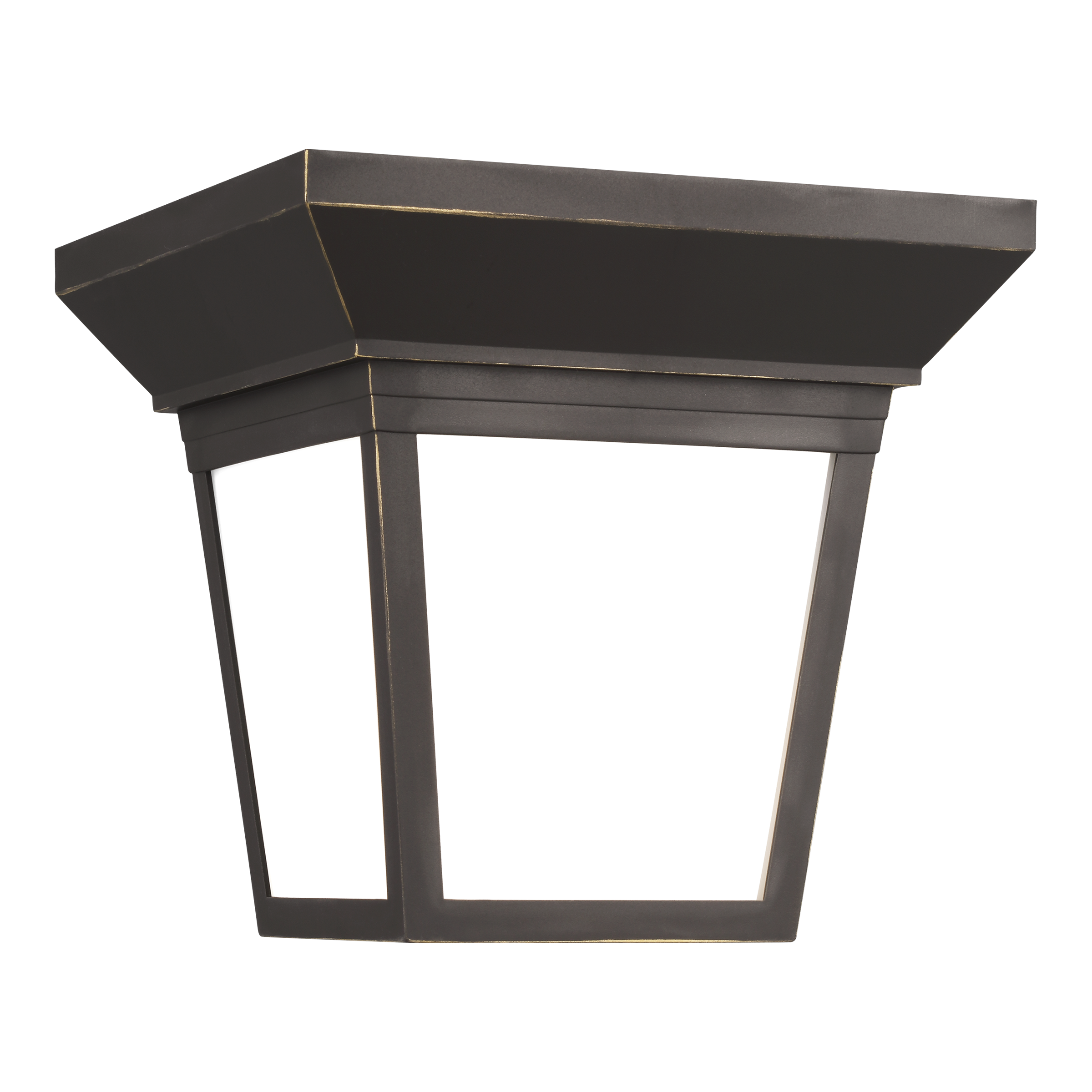 Lavon One Light Outdoor Flush Mount Antique Bronze Bulbs Inc