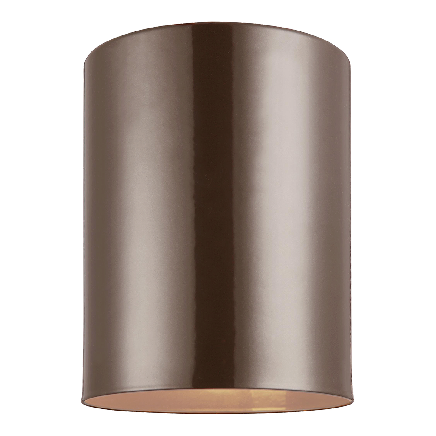 Cylinder 5" Flush Mount in Bronze Bulb(s) Included