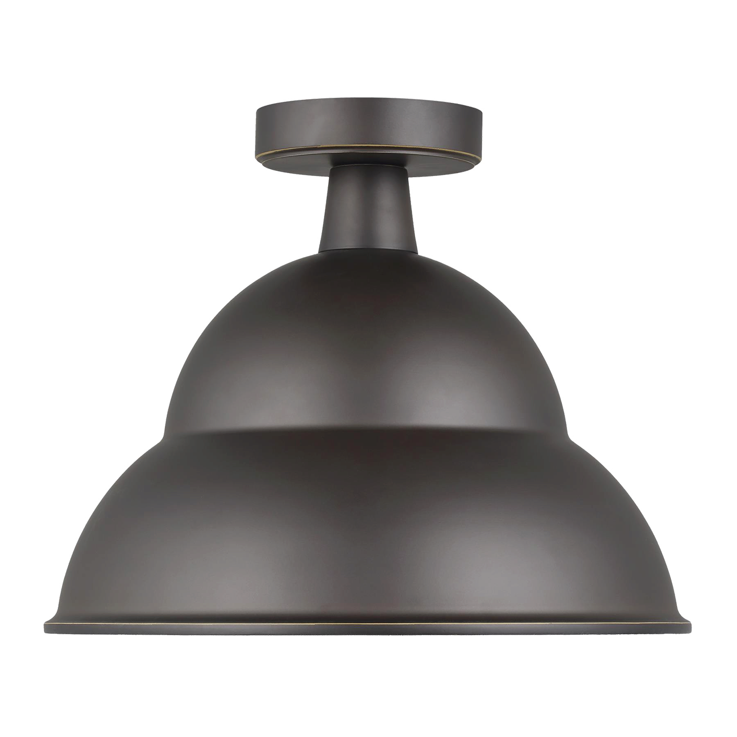 Barn Light One Light Outdoor Flush Mount Antique Bronze