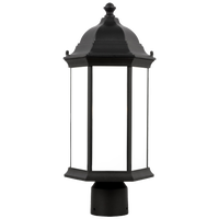 Sevier Medium One Light Outdoor Post Lantern Black Bulbs Inc