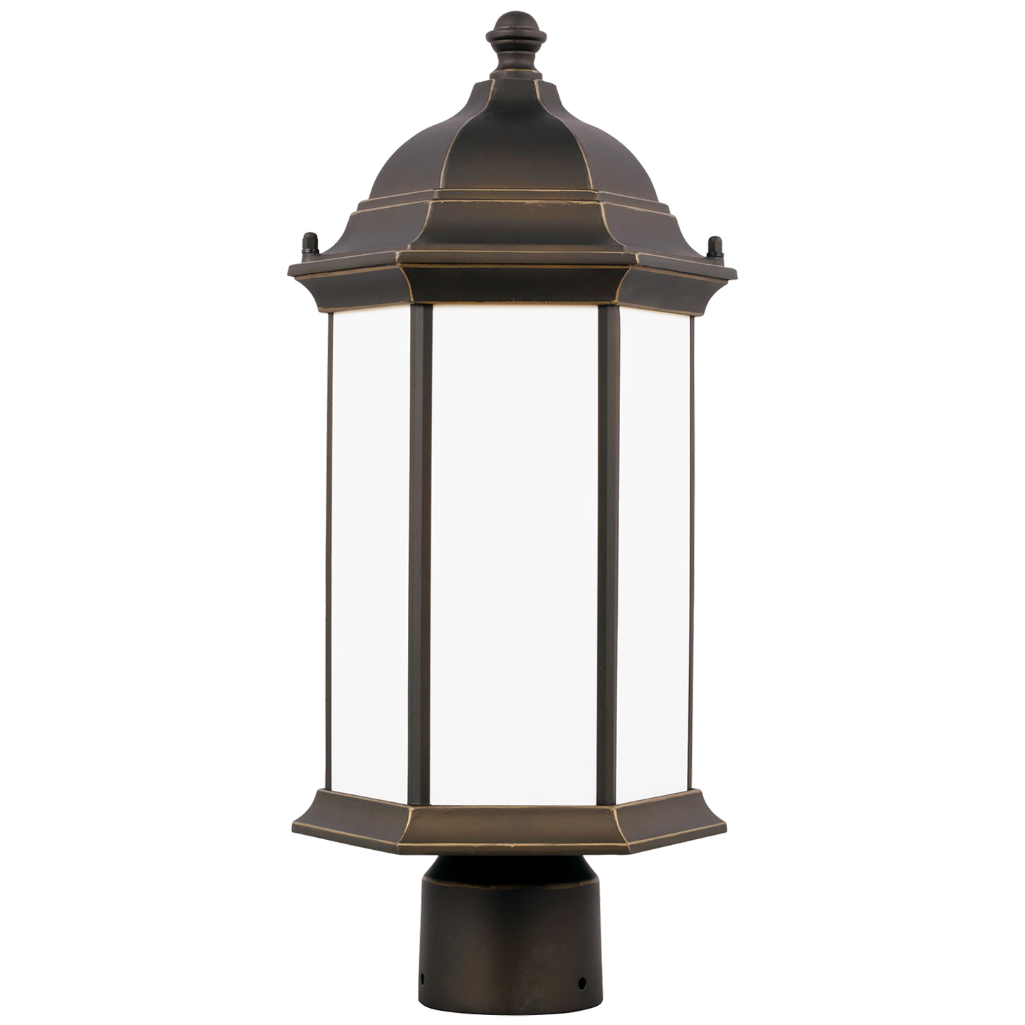 Sevier Medium One Light Outdoor Post Lantern Antique Bronze Bulbs Inc