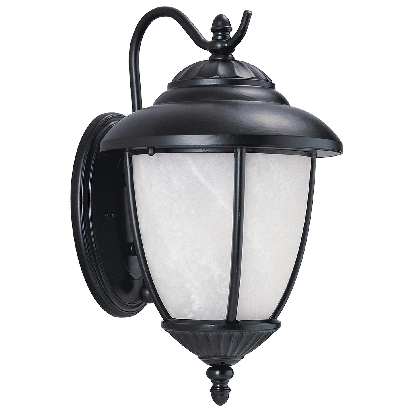 Yorktown Medium One Light Outdoor Wall Lantern Black