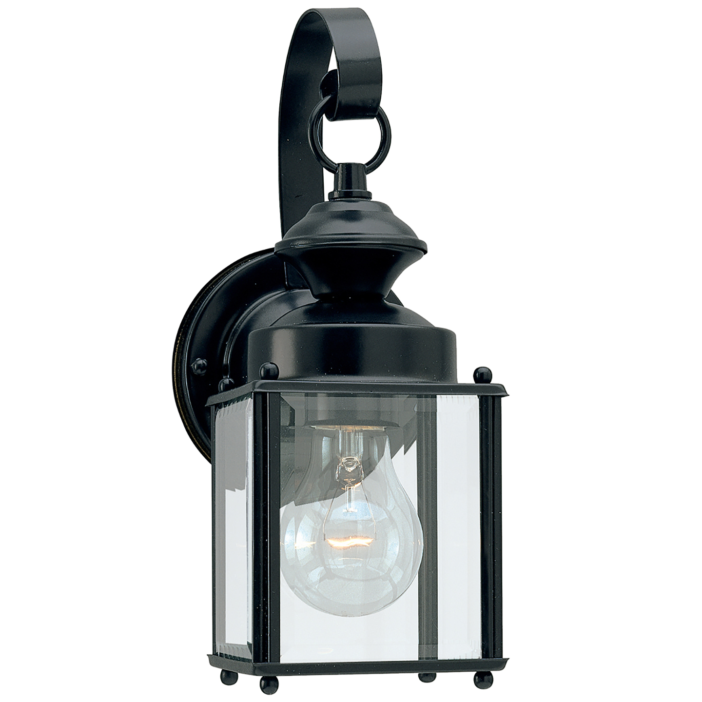 Jamestowne One Light Outdoor Wall Lantern Black