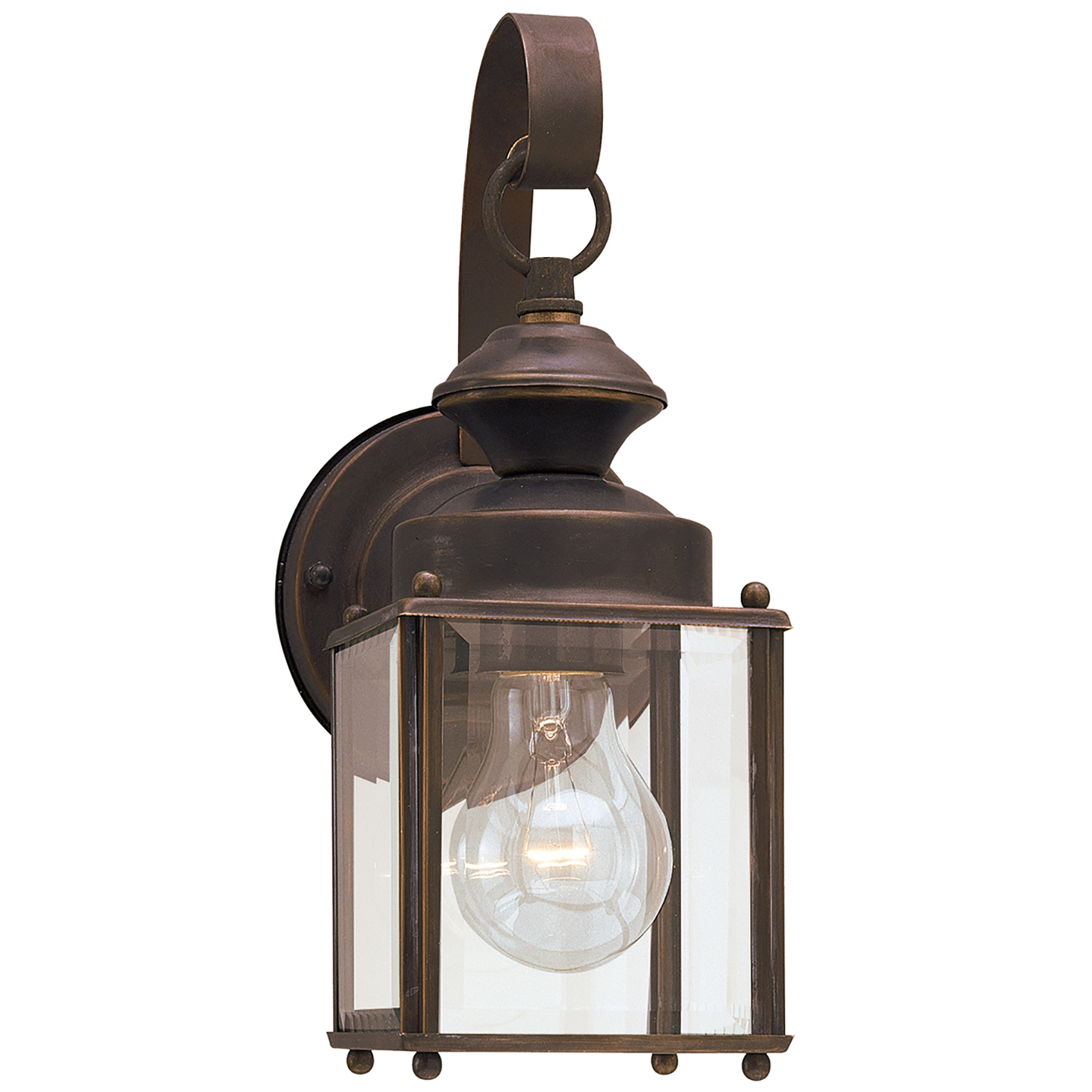 Jamestowne One Light Outdoor Wall Lantern Antique Bronze